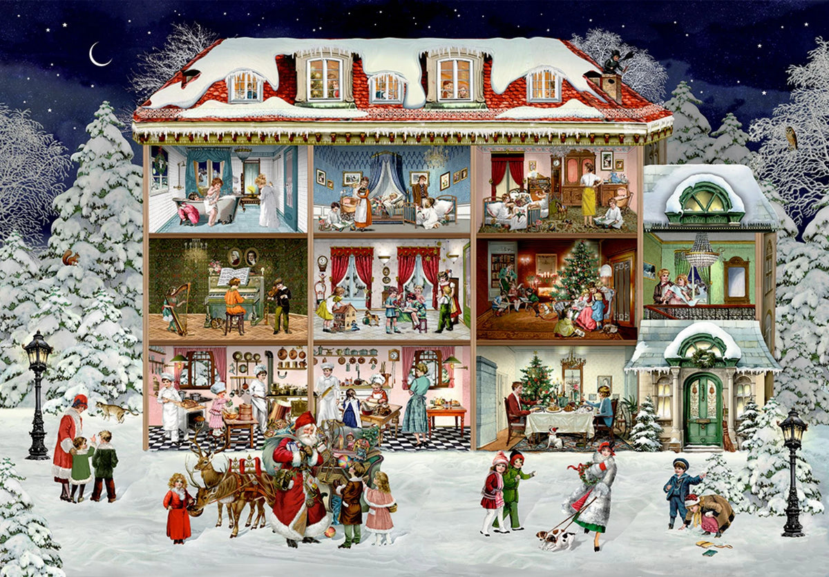 Puzzle-Adventskalender – Unser wunderbares Weihnachtshaus – Ansicht