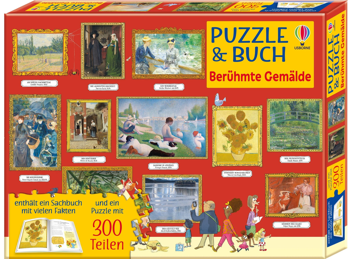 Puzzle: Puzzle & Buch: Berühmte Gemälde