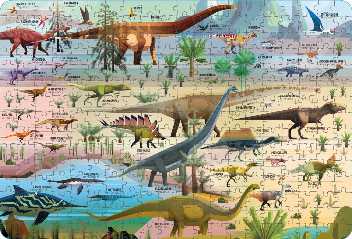 Puzzle & Buch: Die Zeit der Dinosaurier – Ansicht