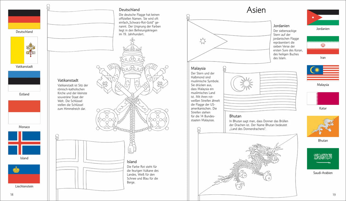 Puzzle & Buch: Flaggen – Ansicht