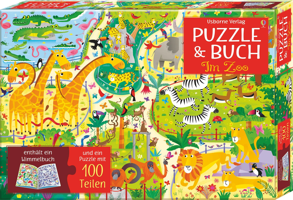 Puzzle: Puzzle & Buch: Im Zoo