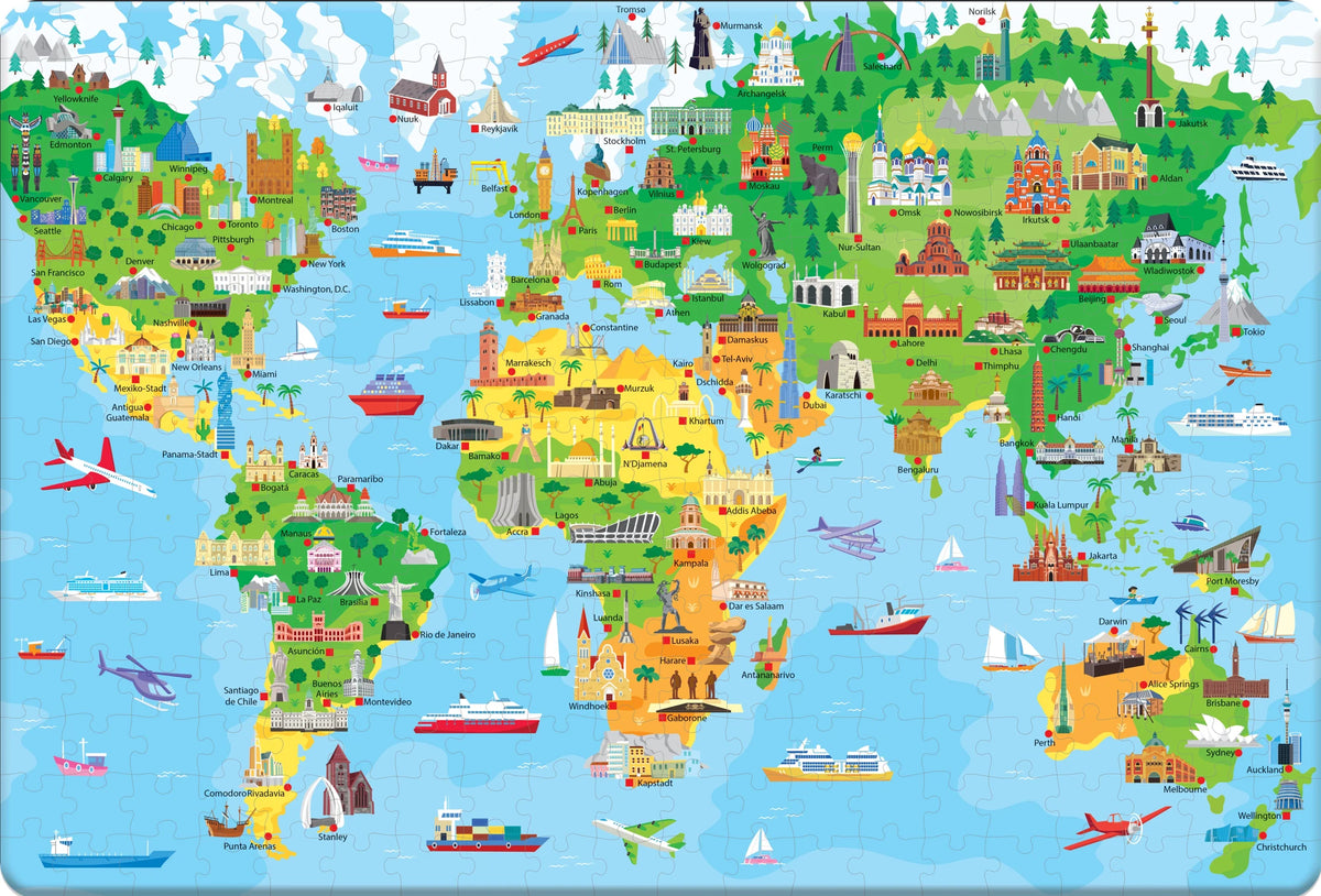 Puzzle & Buch: Städte der Welt – Ansicht