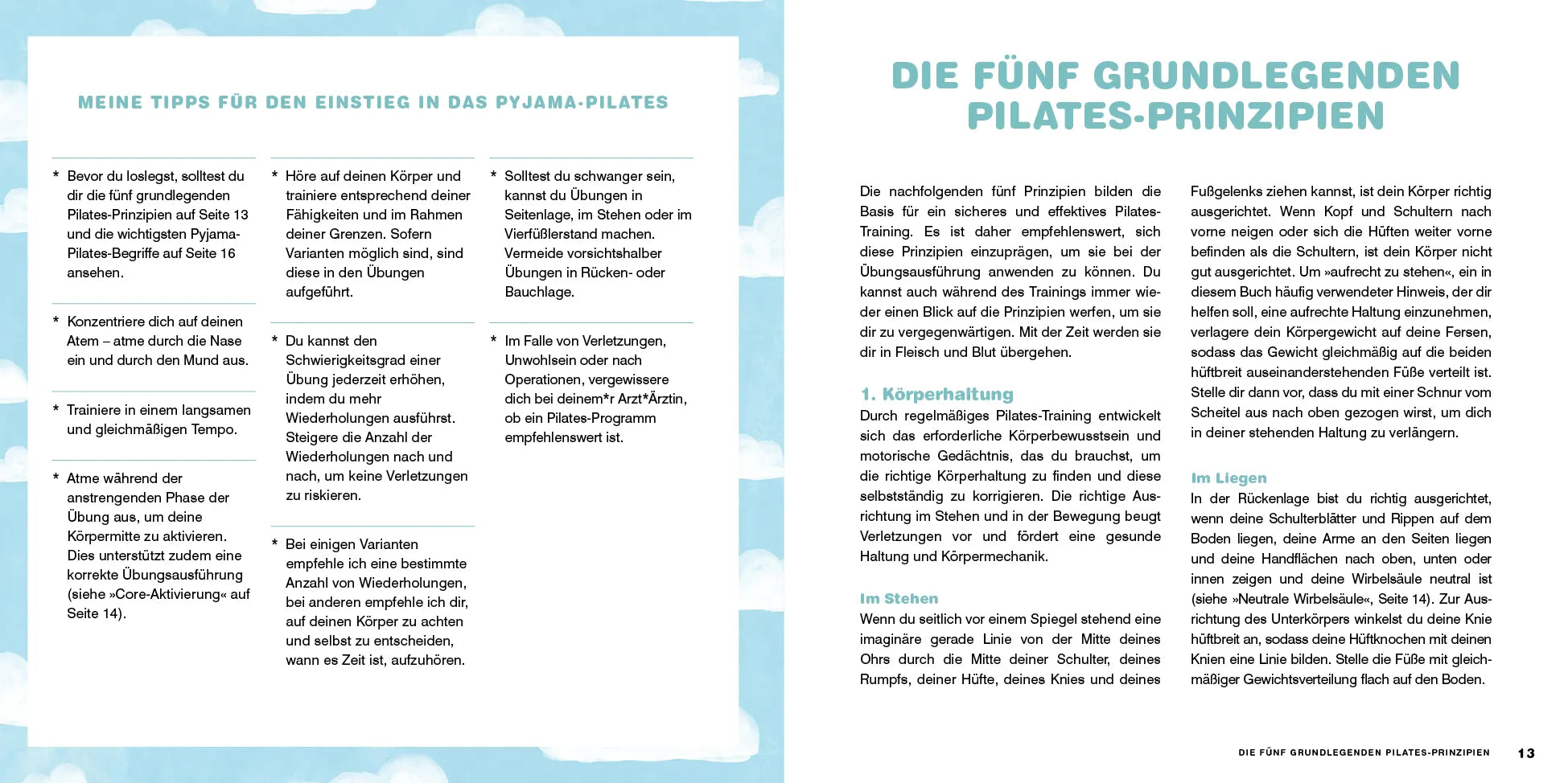 Innenansicht von 'Pyjama-Pilates' - Gebundene Ausgabe