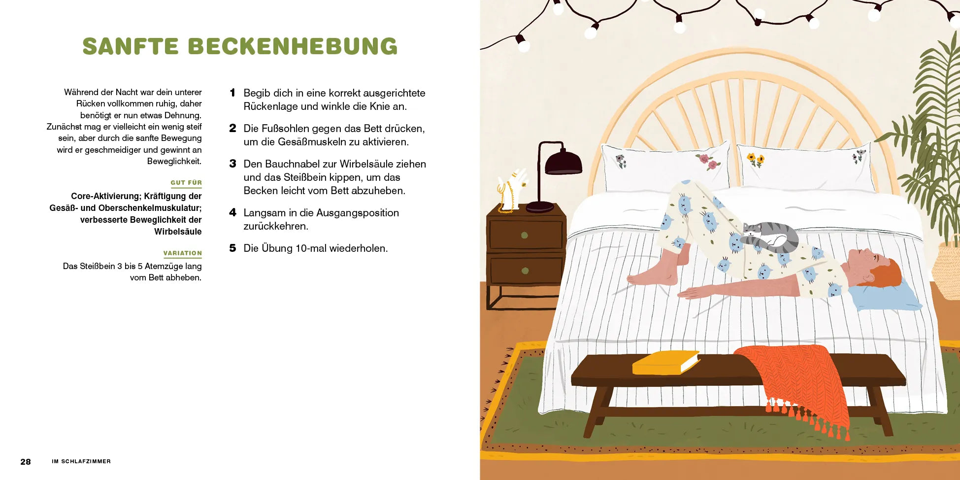 Innenansicht von 'Pyjama-Pilates' - Gebundene Ausgabe