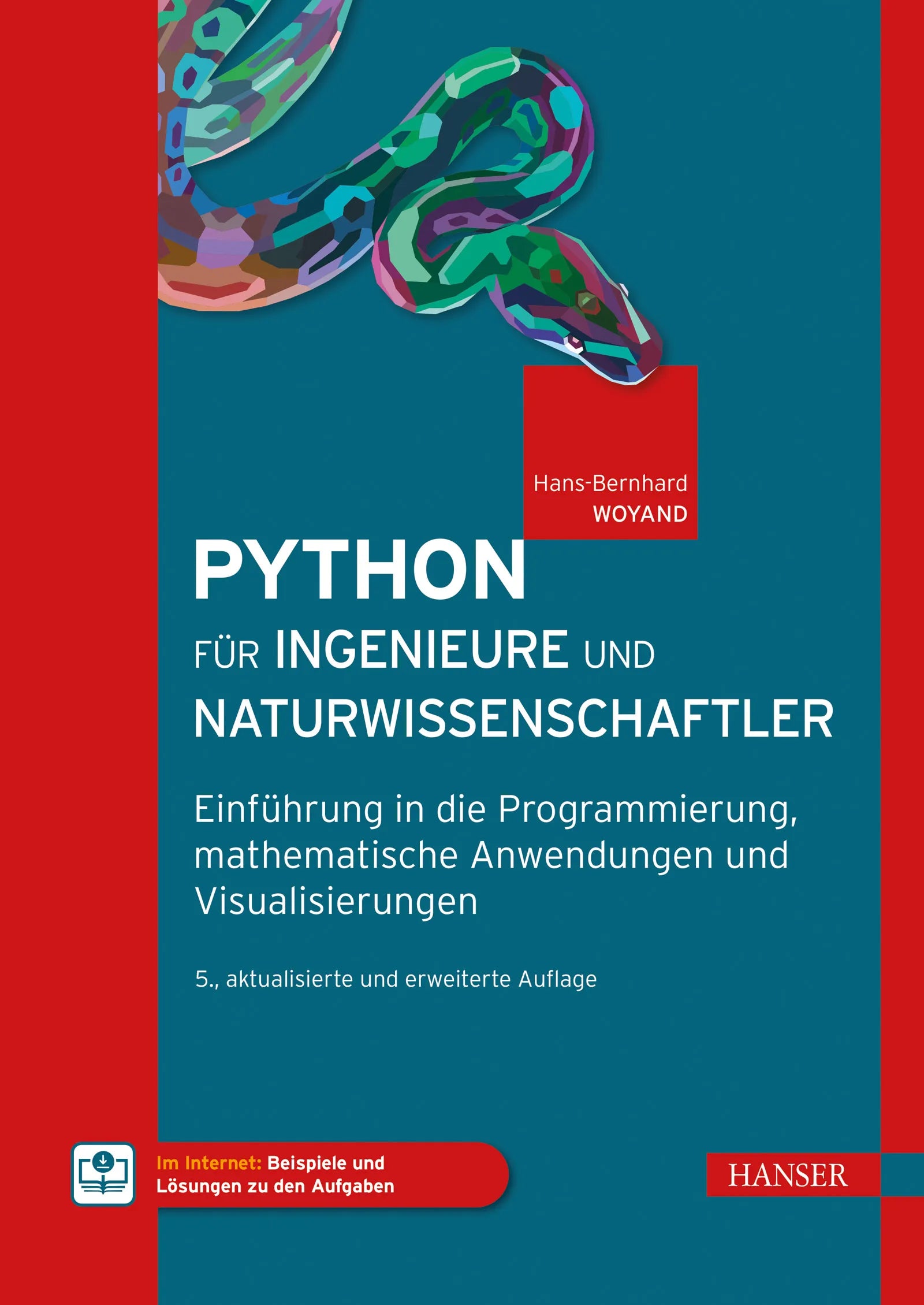 Cover: Python für Ingenieure und Naturwissenschaftler (E-Book) von Hans-Bernhard Woyand