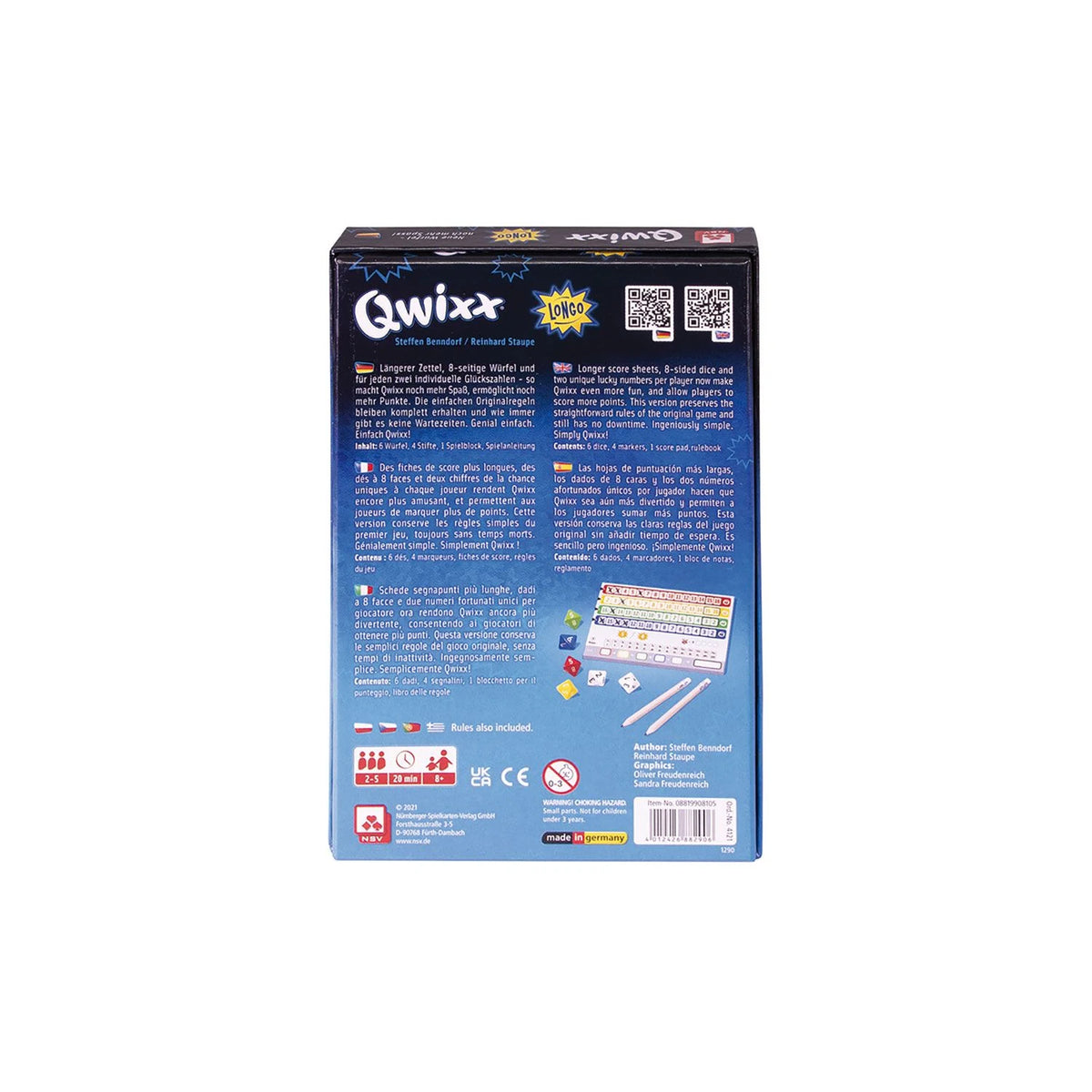 Qwixx - Longo - International – Ansicht