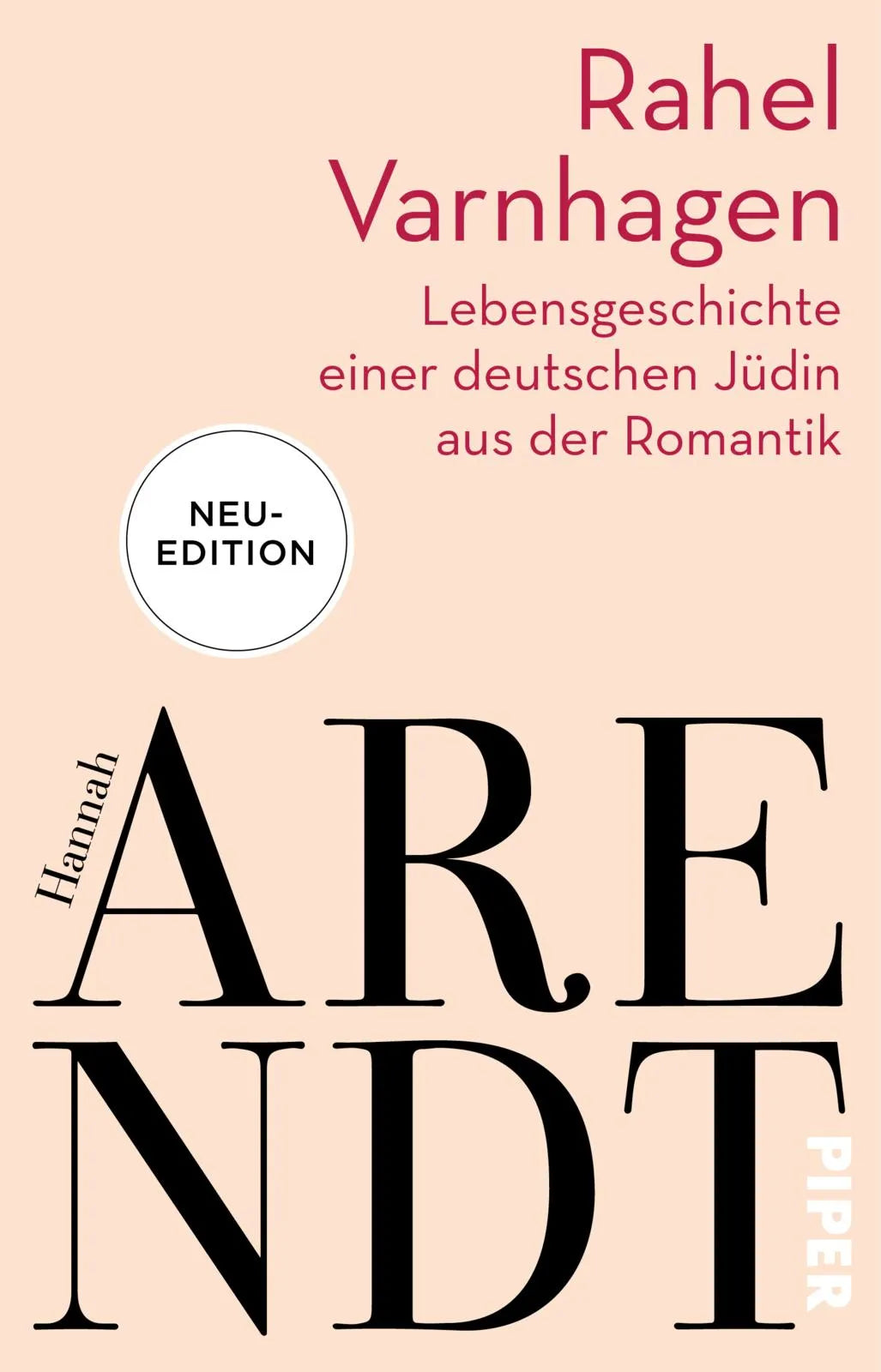 Buchcover von 'Rahel Varnhagen' - Taschenbuch von Hannah Arendt