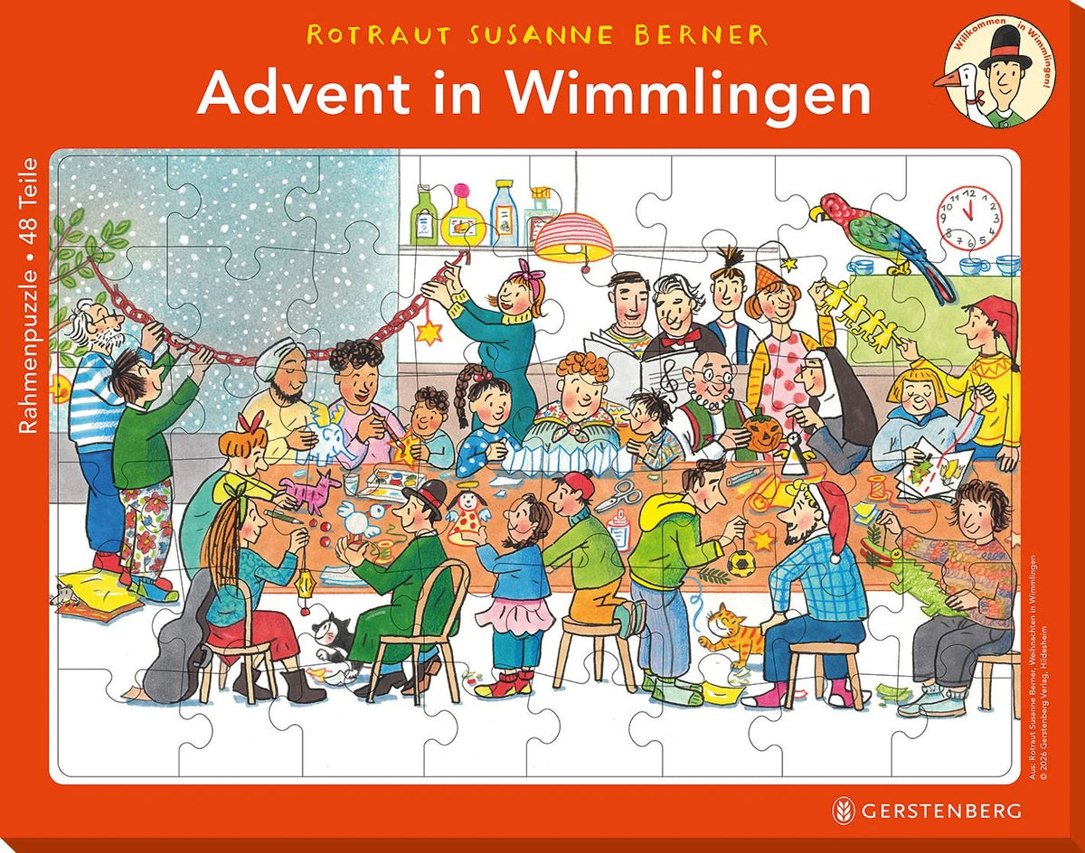 Kinderpuzzle: Rahmenpuzzle Advent in Wimmlingen