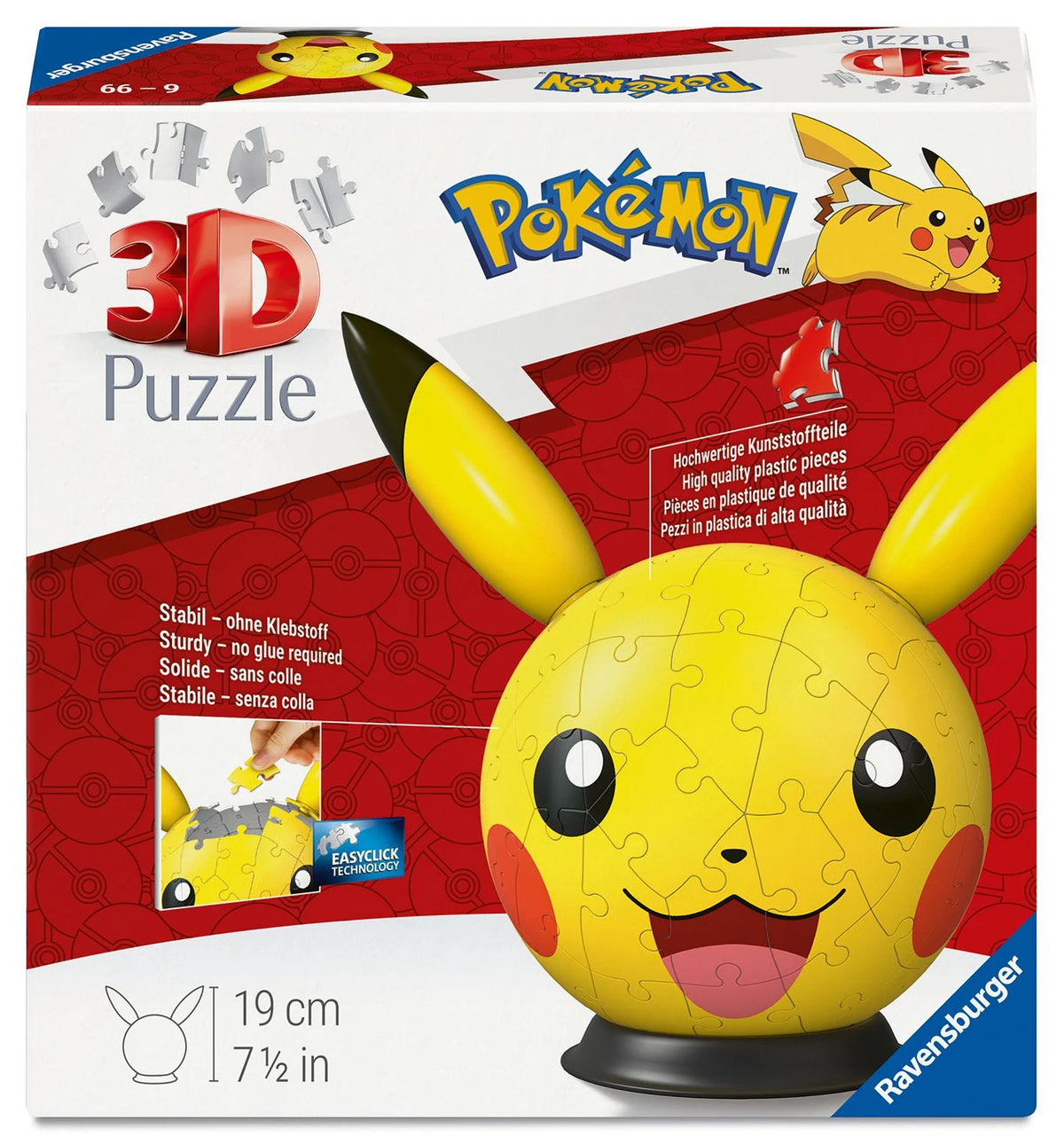 3D-Puzzle: 3D Charakter Puzzle-Ball Pikachu