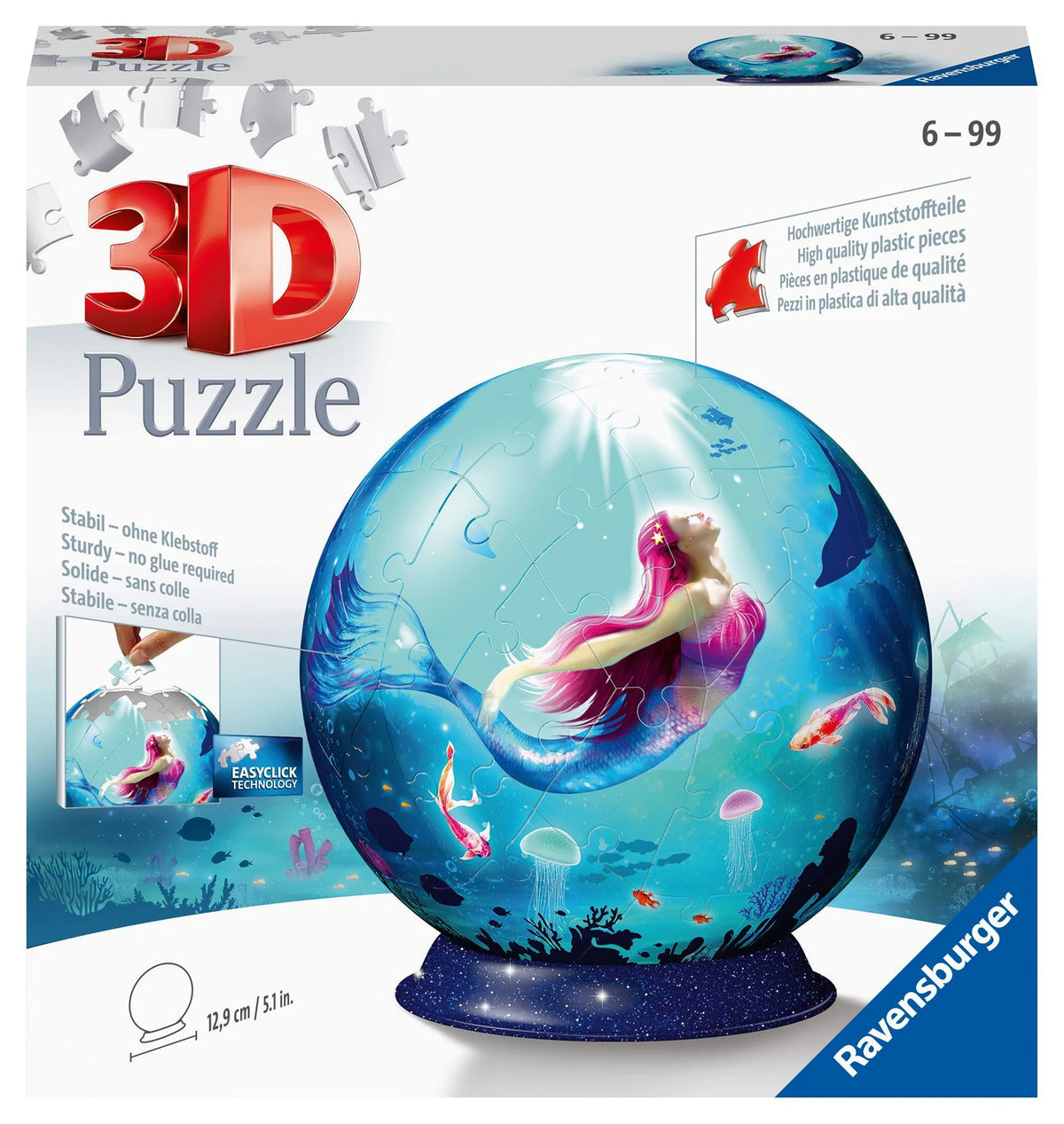 3D-Puzzle: 3D Puzzle-Ball Bezaubernde Meerjungfrauen