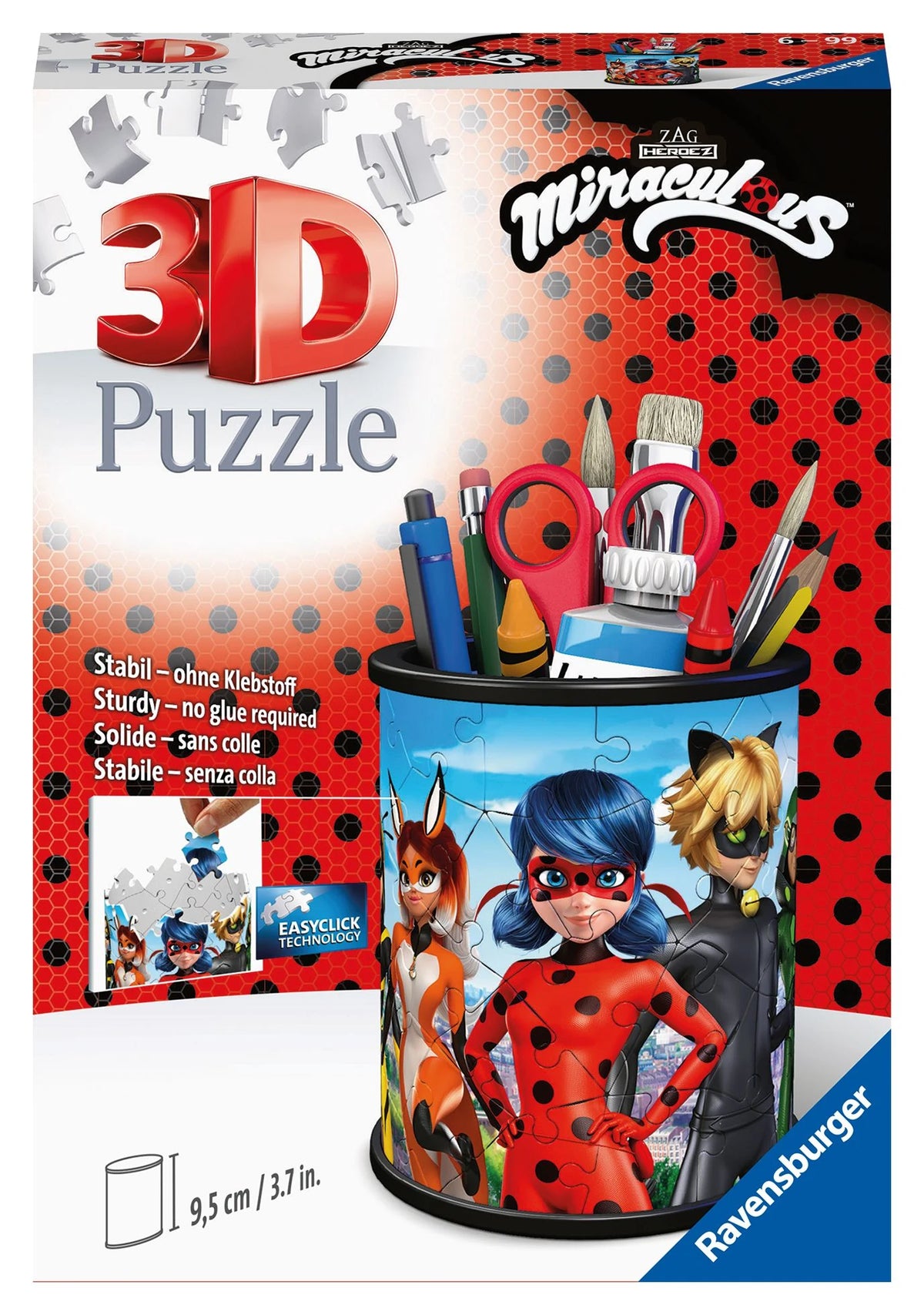 3D-Puzzle: 3D Puzzle Stiftehalter Miraculous