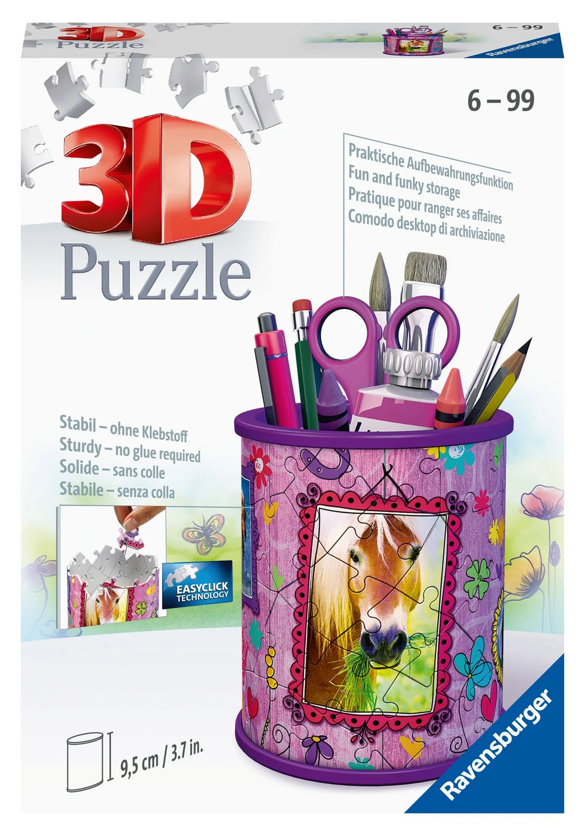 3D-Puzzle: 3D Puzzle Stiftehalter Pferde