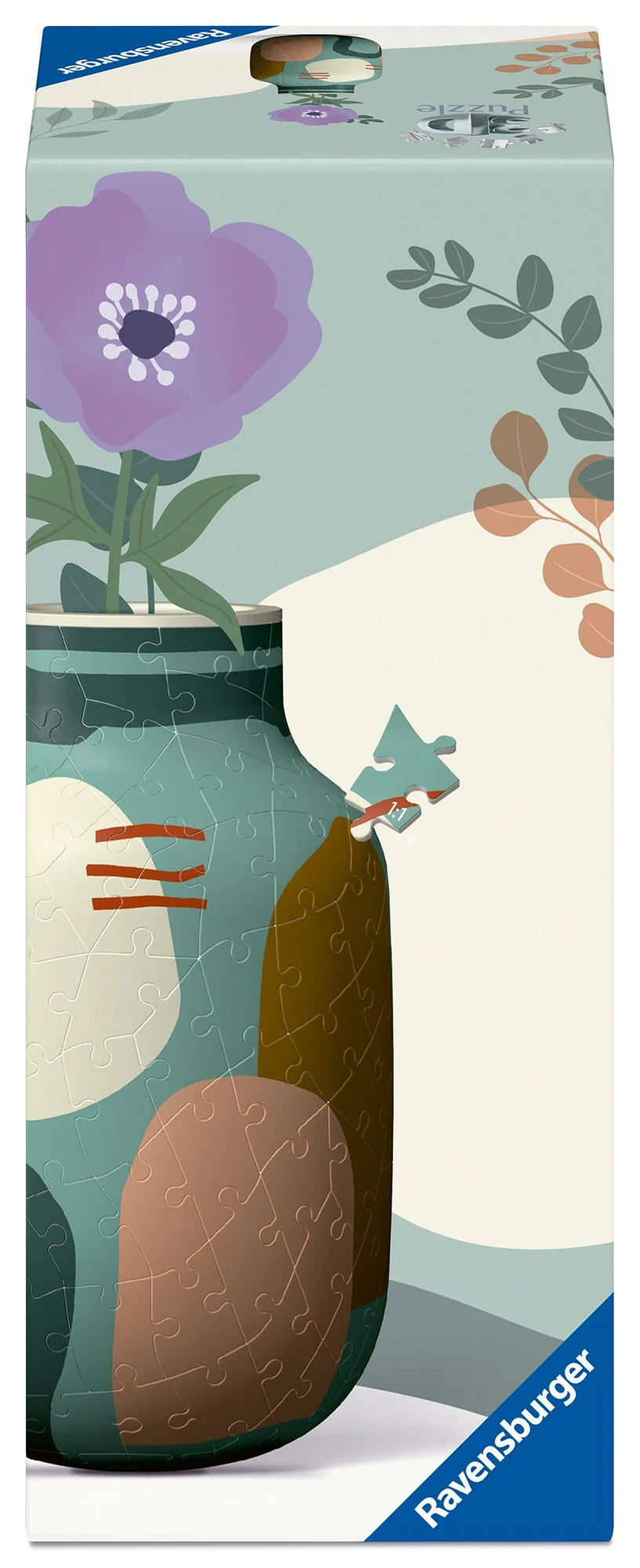 3D-Puzzle: 3D Puzzle Vase Organic Sage