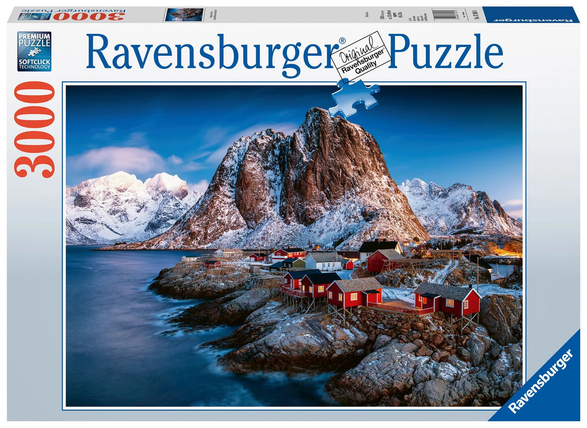 Puzzle: Ravensburger Puzzle 17081 - Hamnoy, Lofoten - 3000 Teile Foto-Puzzle für Erwachsene und Kinder ab 14 Jahren, Puzzle mit Landschafts-Motiv von Norwegen