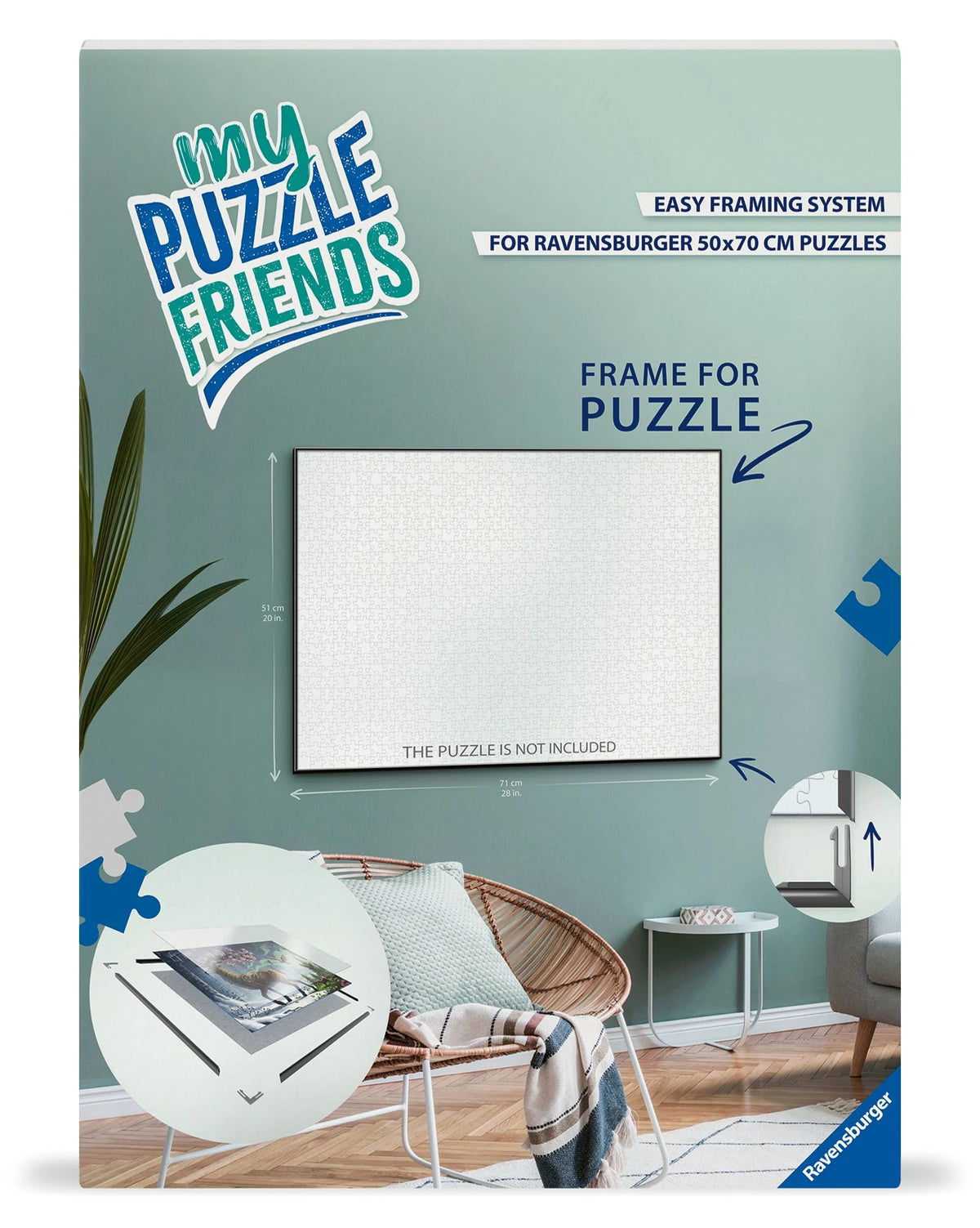 Puzzle: Puzzlezubehör - Puzzle-Rahmen, schwarz