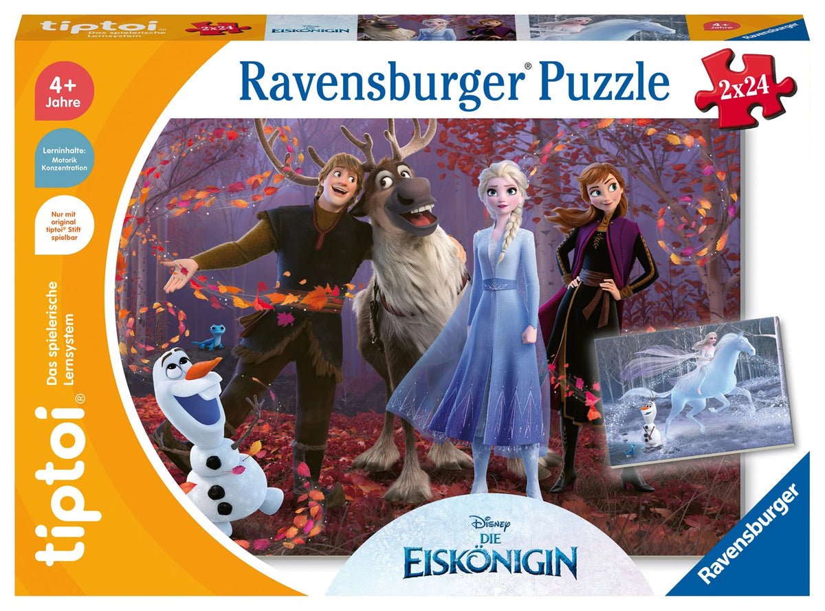 Puzzle: tiptoi® Puzzle für kleine Entdecker: Disney Die Eiskönigin - 2x24 Teile