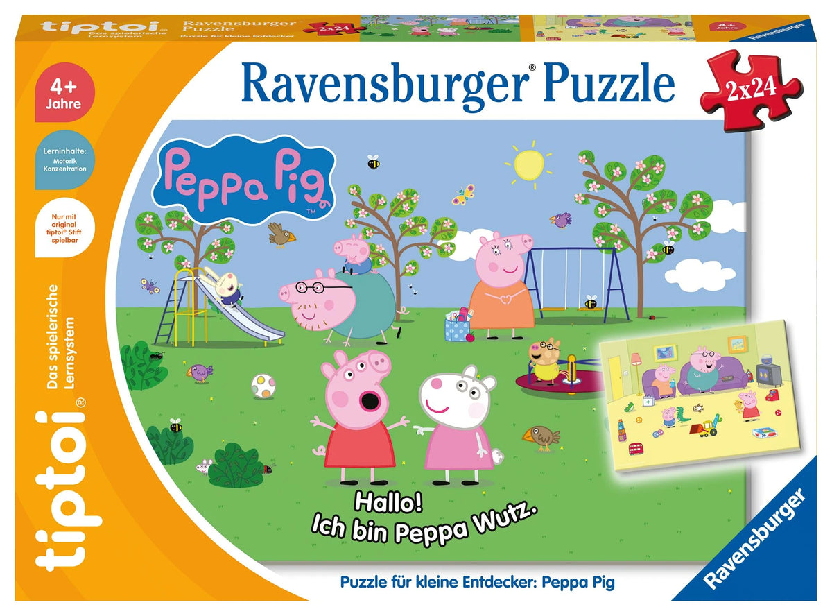 Puzzle: tiptoi® Puzzle für kleine Entdecker: Peppa Pig - 2x24 Teile