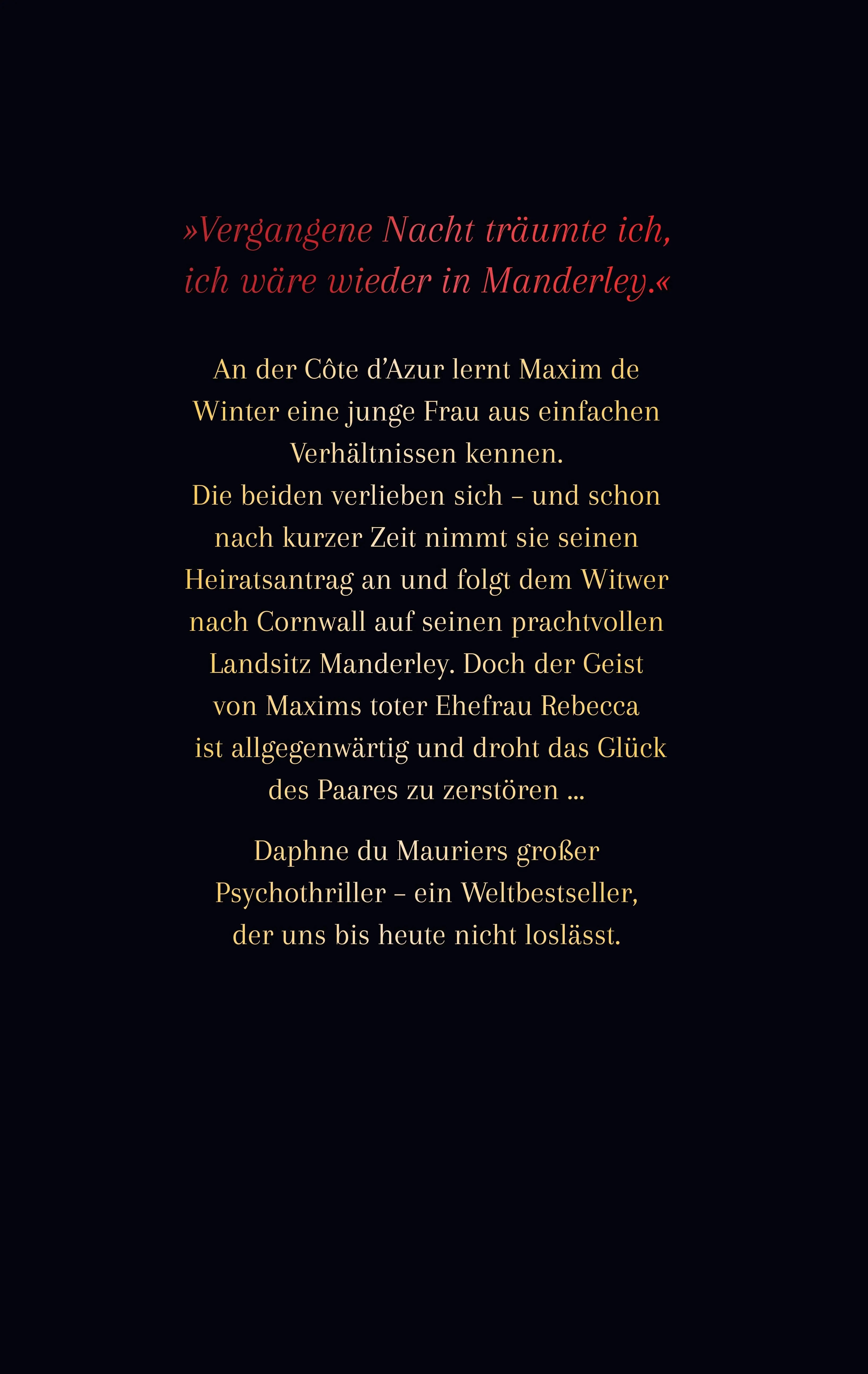 Rückseite: Rebecca (Hardcover)