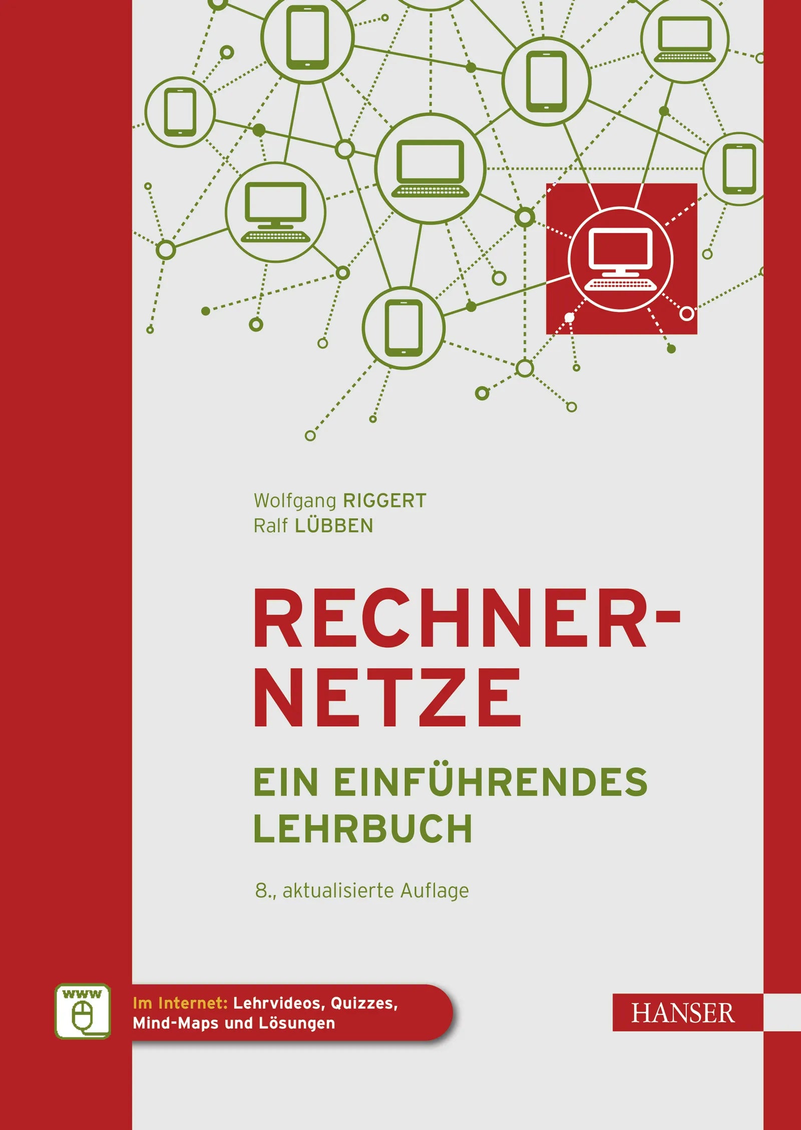 Cover: Rechnernetze (E-Book) von Wolfgang Riggert