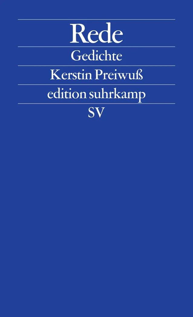 Buchcover von 'Rede' - Taschenbuch von Kerstin Preiwuß