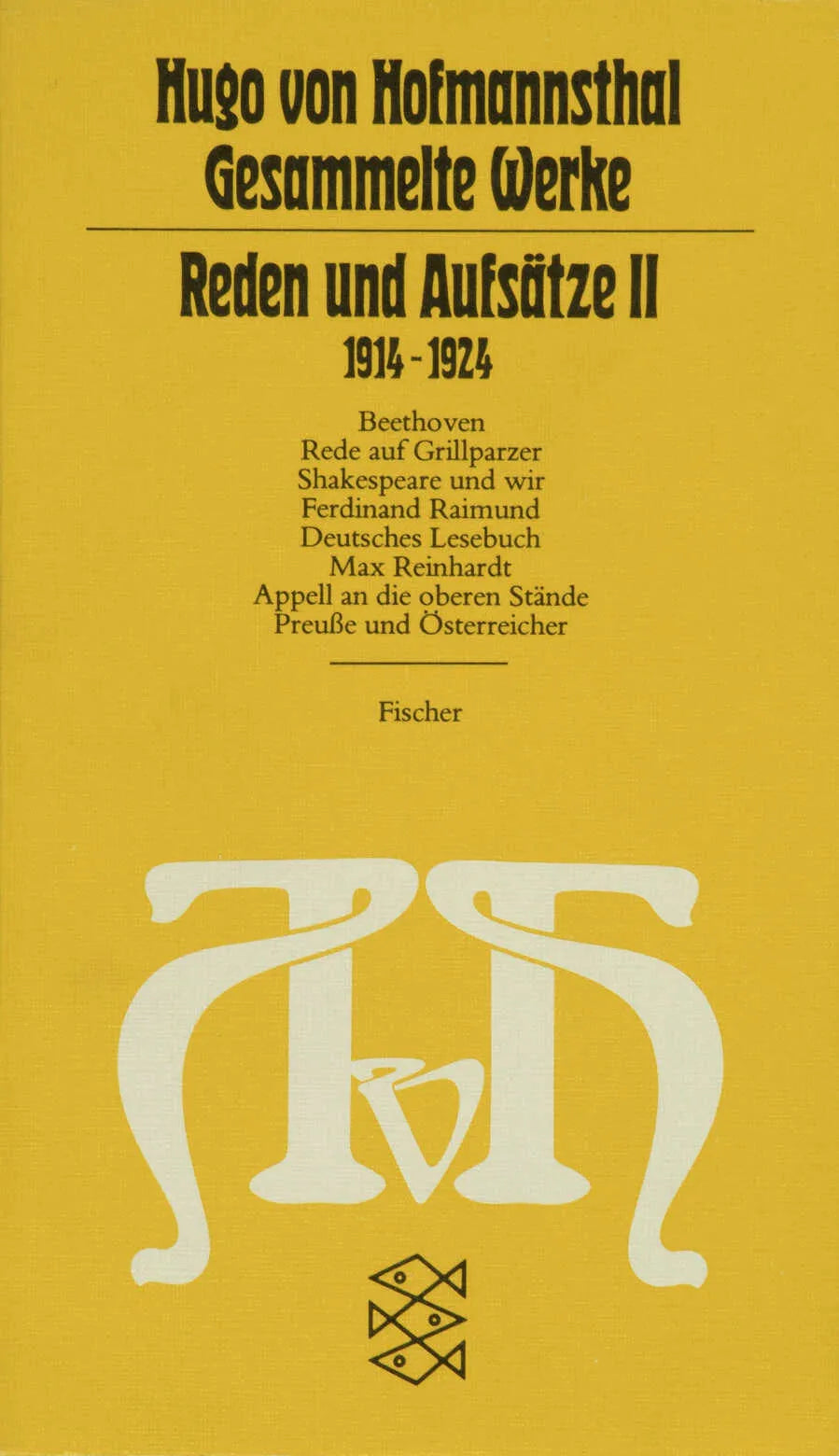 Buchcover von 'Reden und Aufsätze II' - Taschenbuch von Hugo von Hofmannsthal