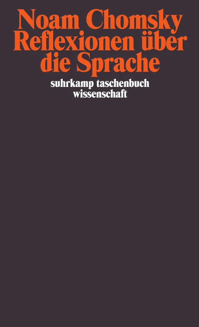 Buchcover von 'Reflexionen über die Sprache' - Taschenbuch von Noam Chomsky
