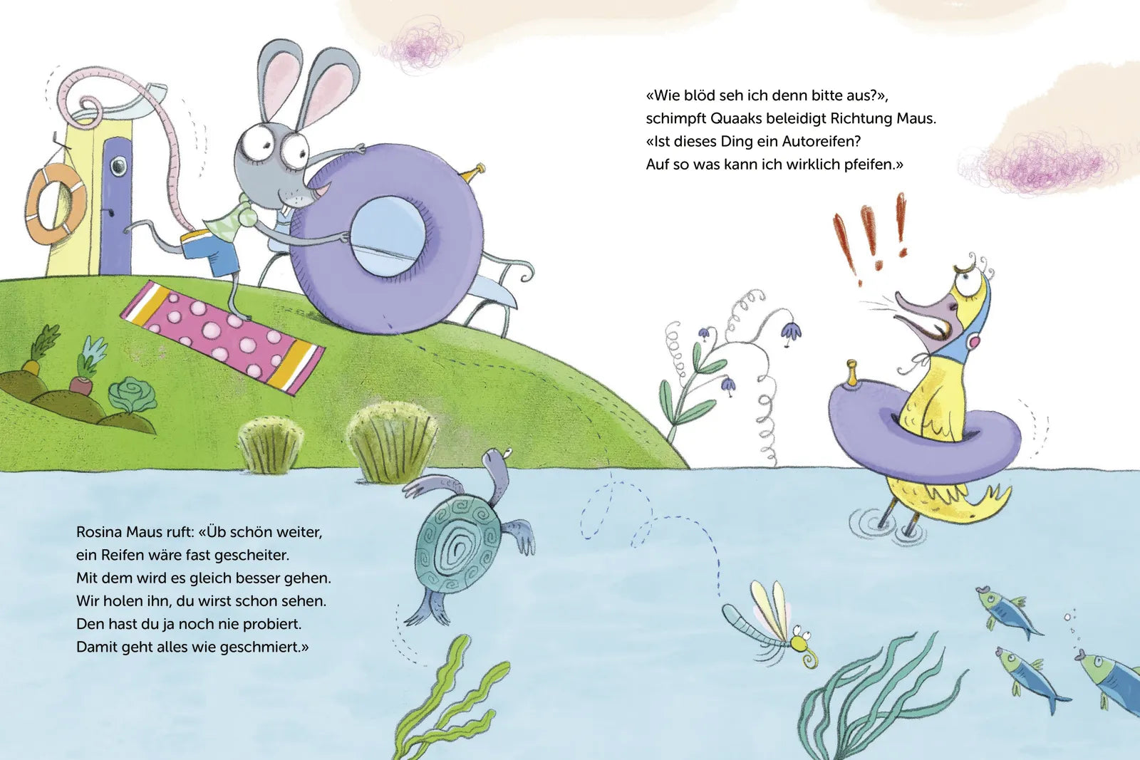 Produktansicht: Biber & Quaaks: Quaaks schwimmt los (Gebundene Ausgabe)
