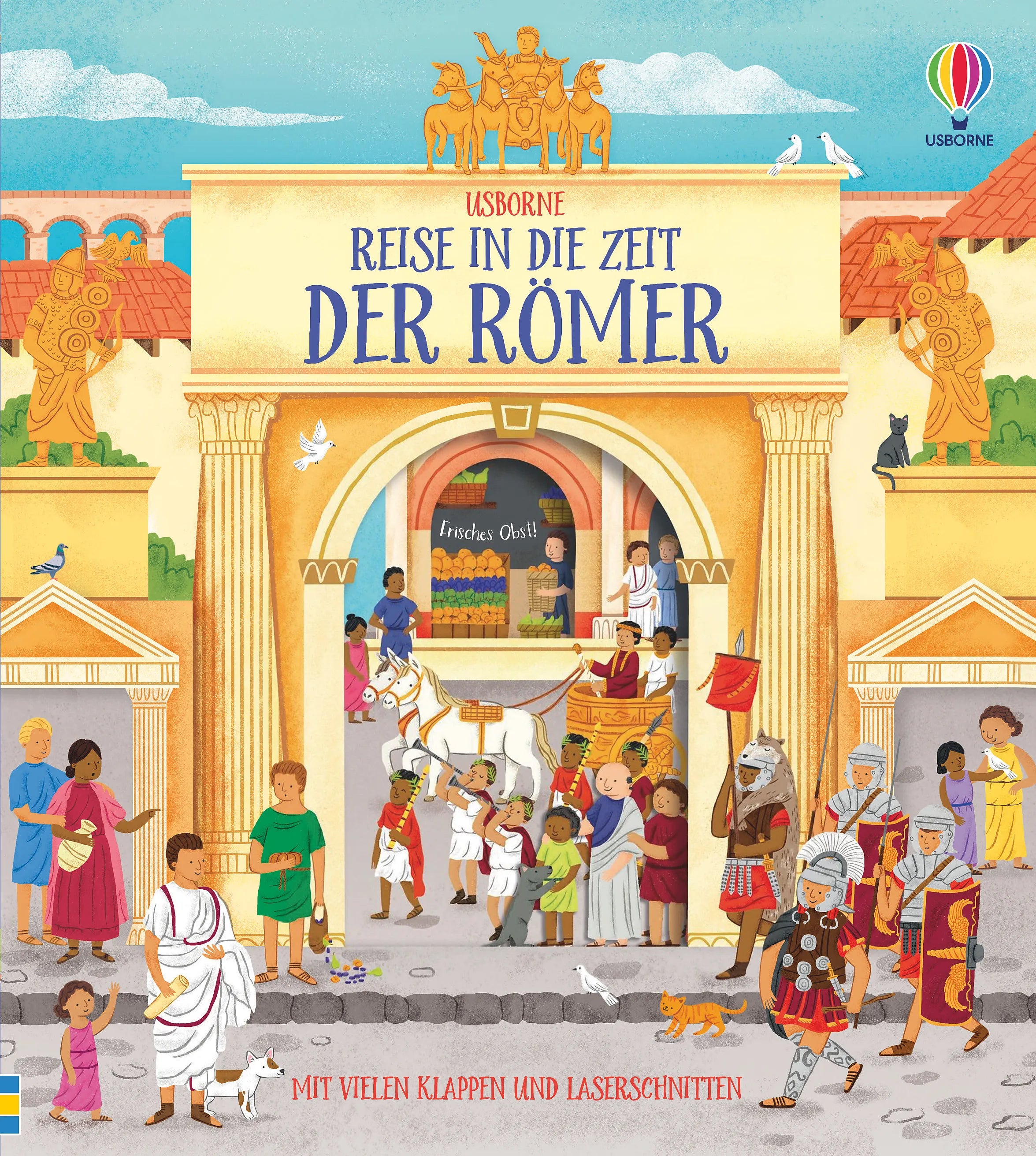 Buchcover von 'Reise in die Zeit der Römer' - Gebundene Ausgabe von Abigail Wheatley