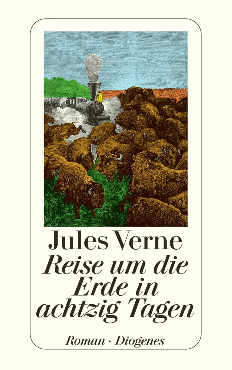 Buchcover von 'Reise um die Erde in achtzig Tagen' - Taschenbuch von Jules Verne