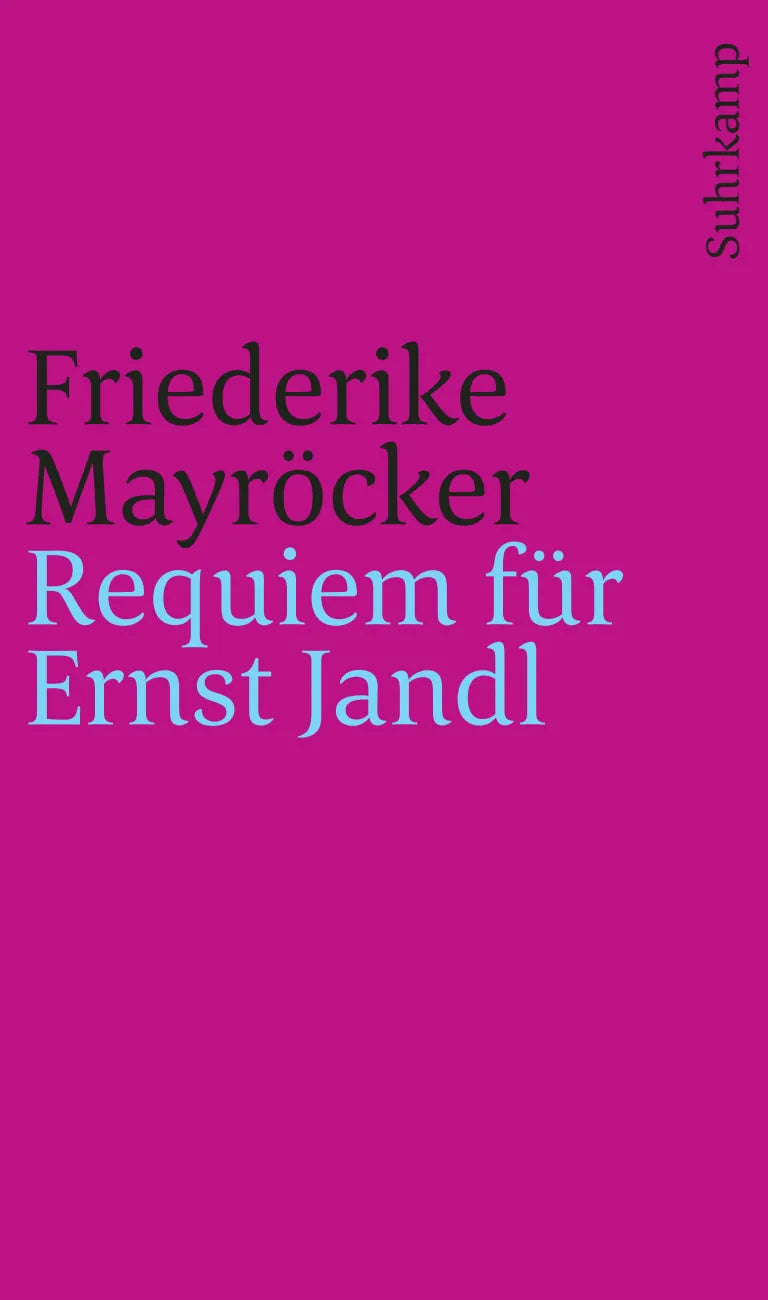 Buchcover von 'Requiem für Ernst Jandl' - Taschenbuch von Friederike Mayröcker