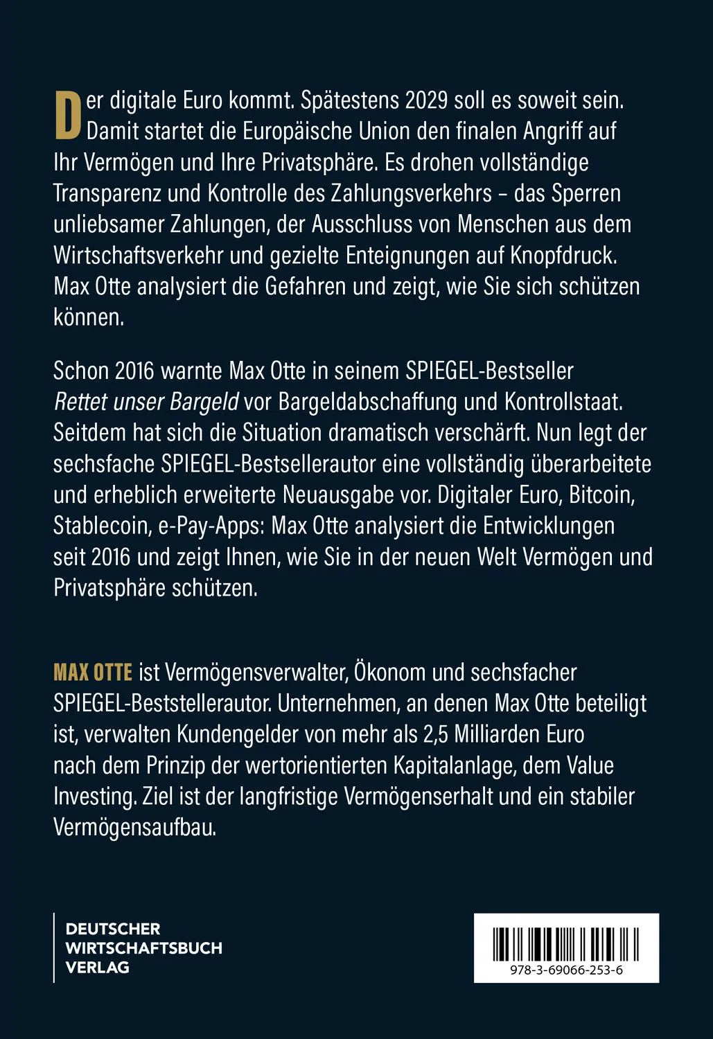 Rückseite: Rettet unser Bargeld (Taschenbuch)