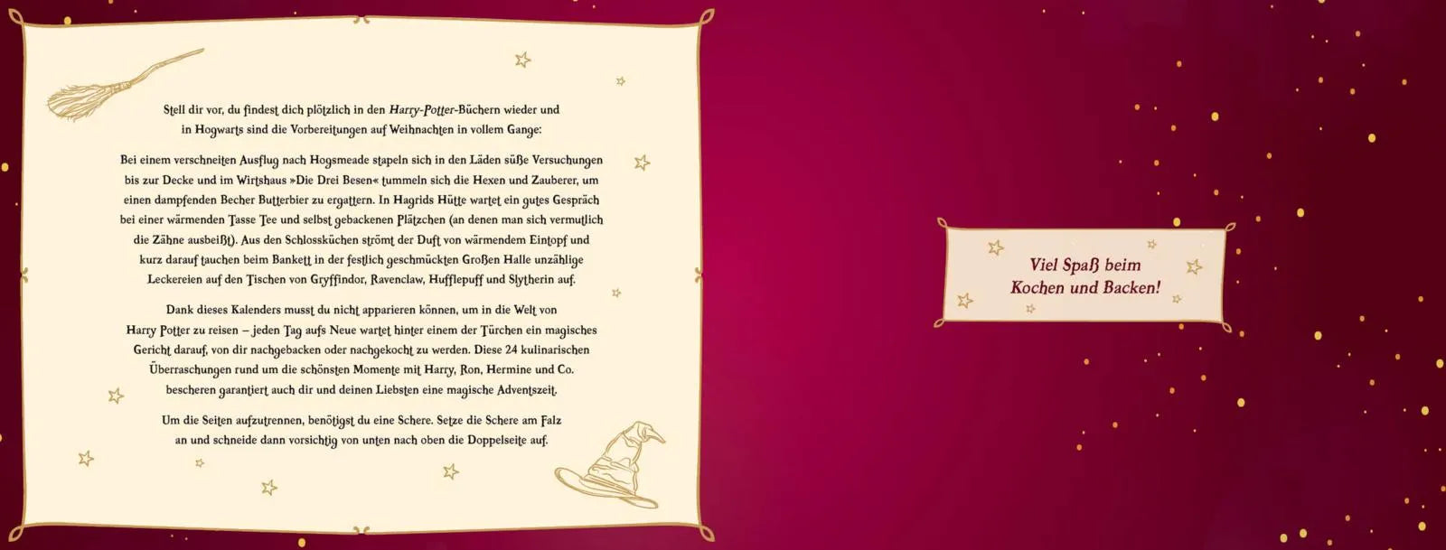 Innenansicht von 'Rezept-Adventskalender für Potter-Fans 2' - Gebundene Ausgabe