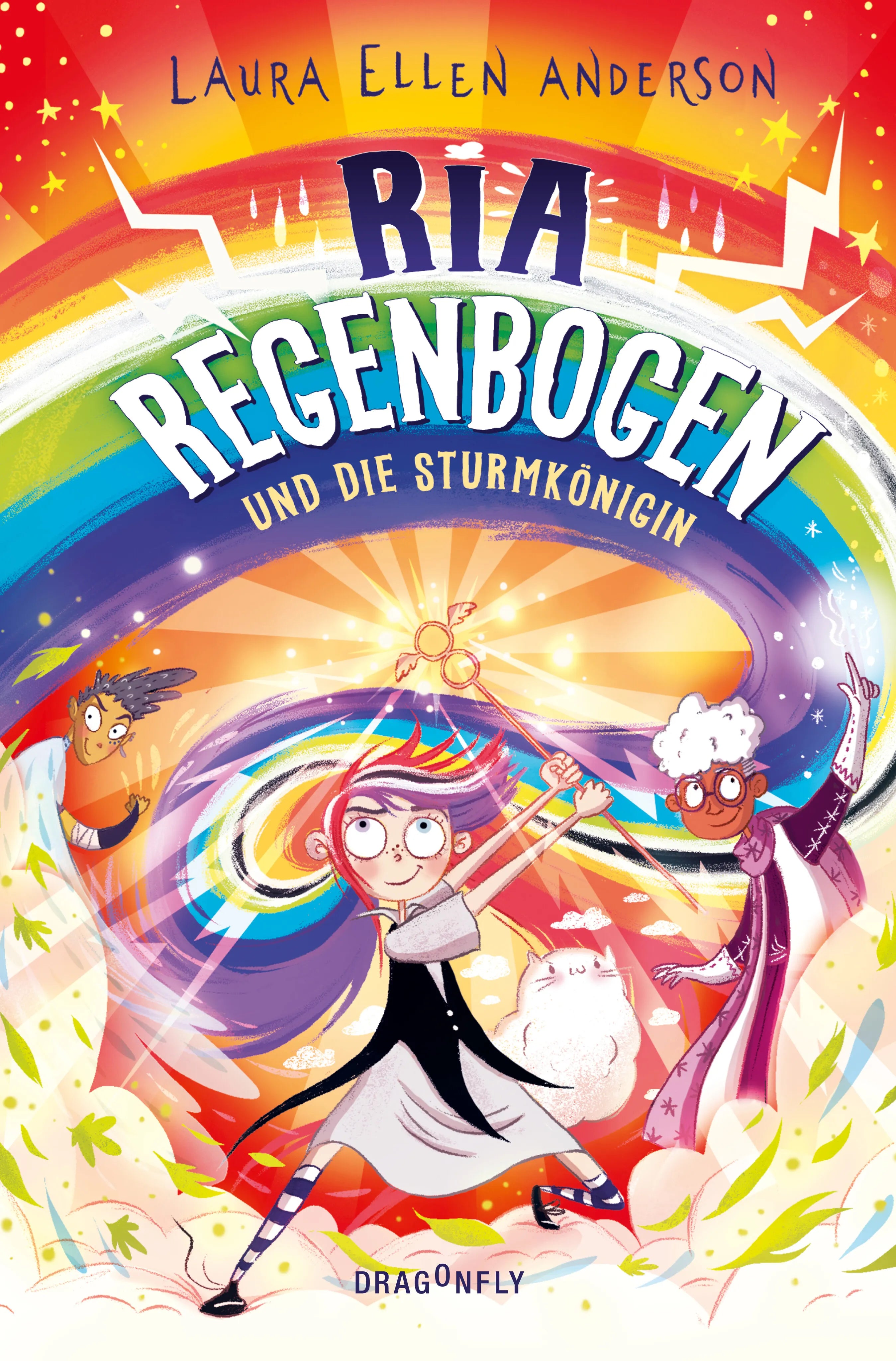 Buchcover von 'Ria Regenbogen und die Sturmkönigin' - Gebundene Ausgabe von Laura Ellen Anderson