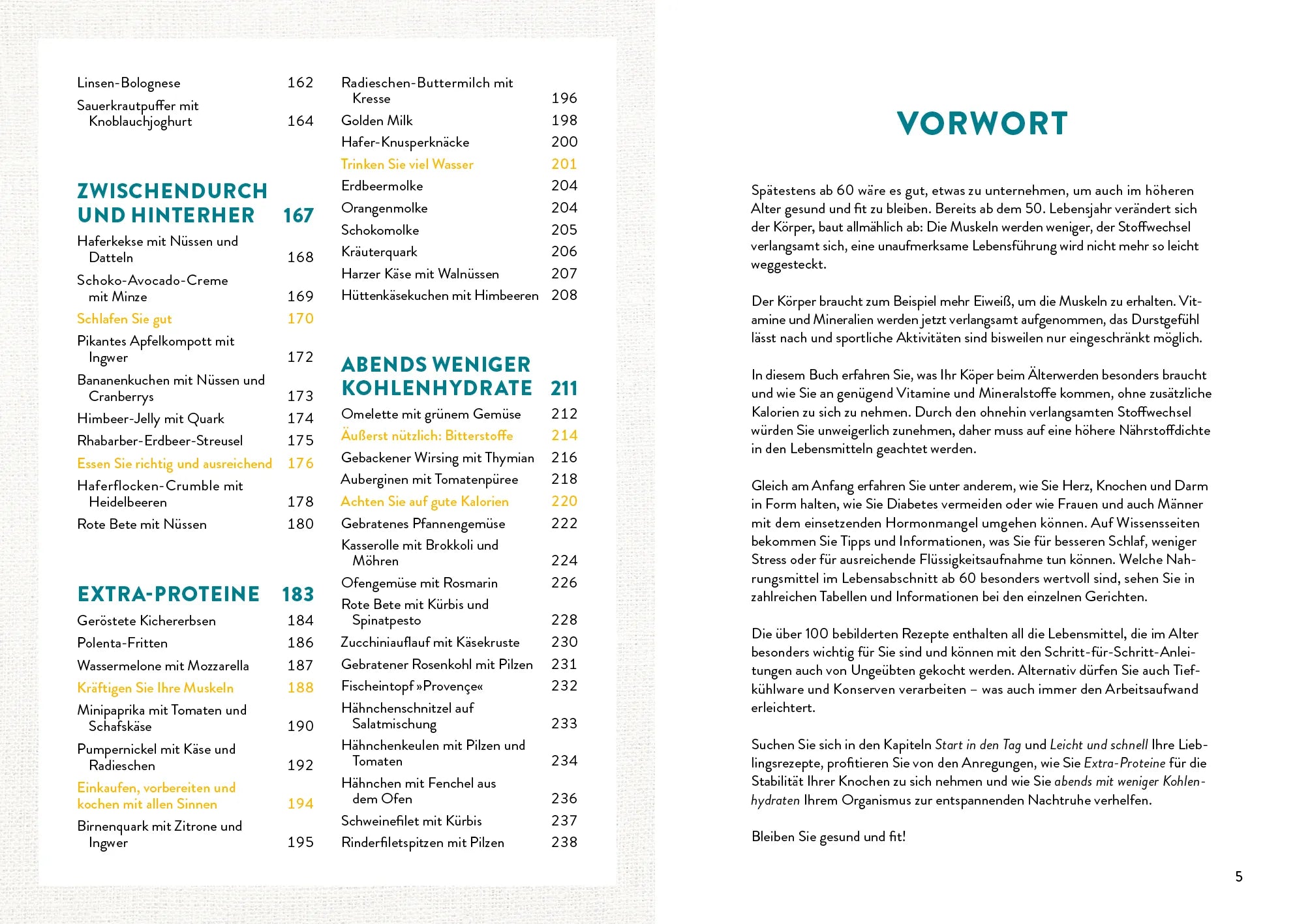 Innenansicht von 'Richtig essen ab 60' - Taschenbuch