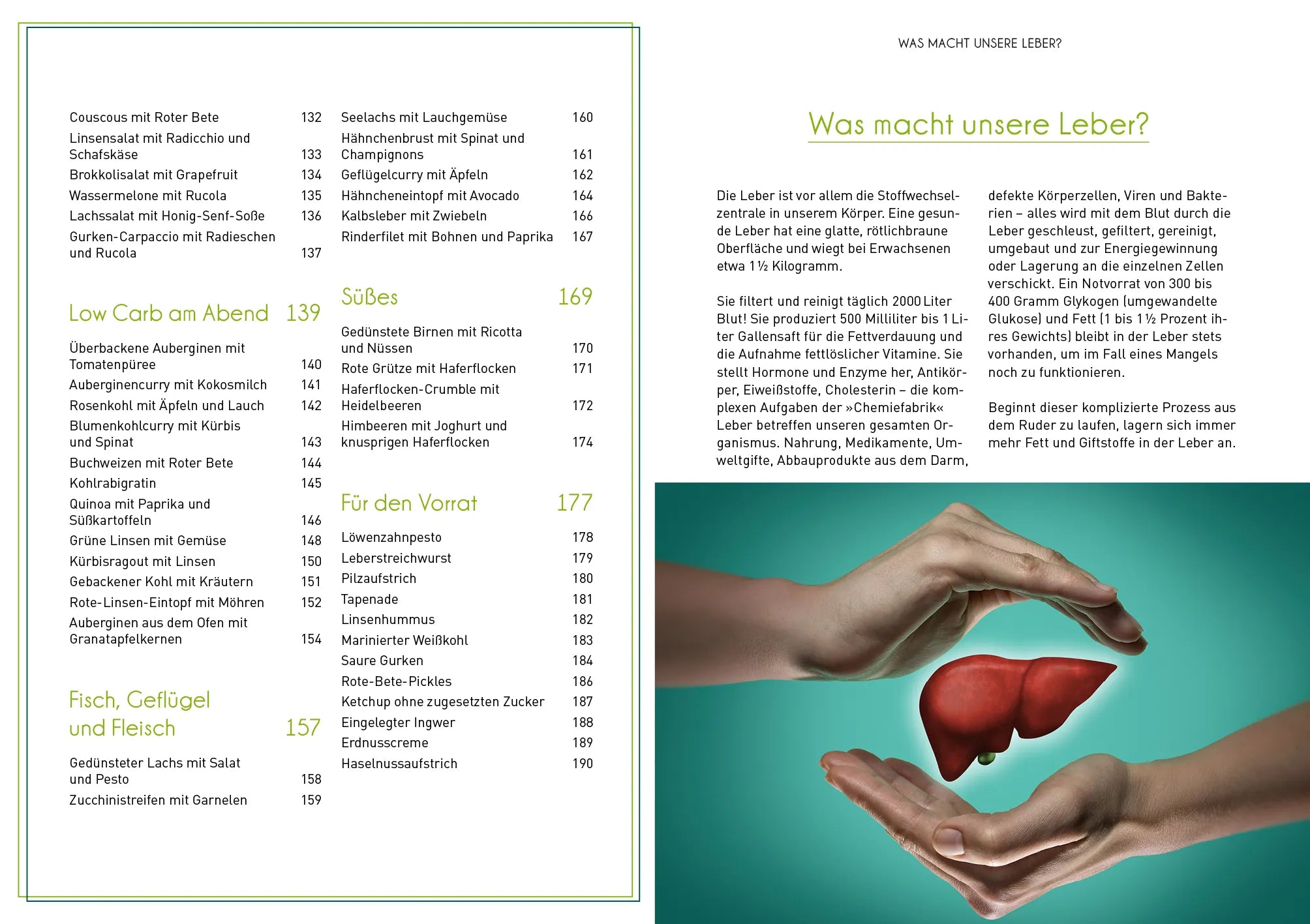 Innenansicht von 'Richtig essen bei Fettleber' - Taschenbuch