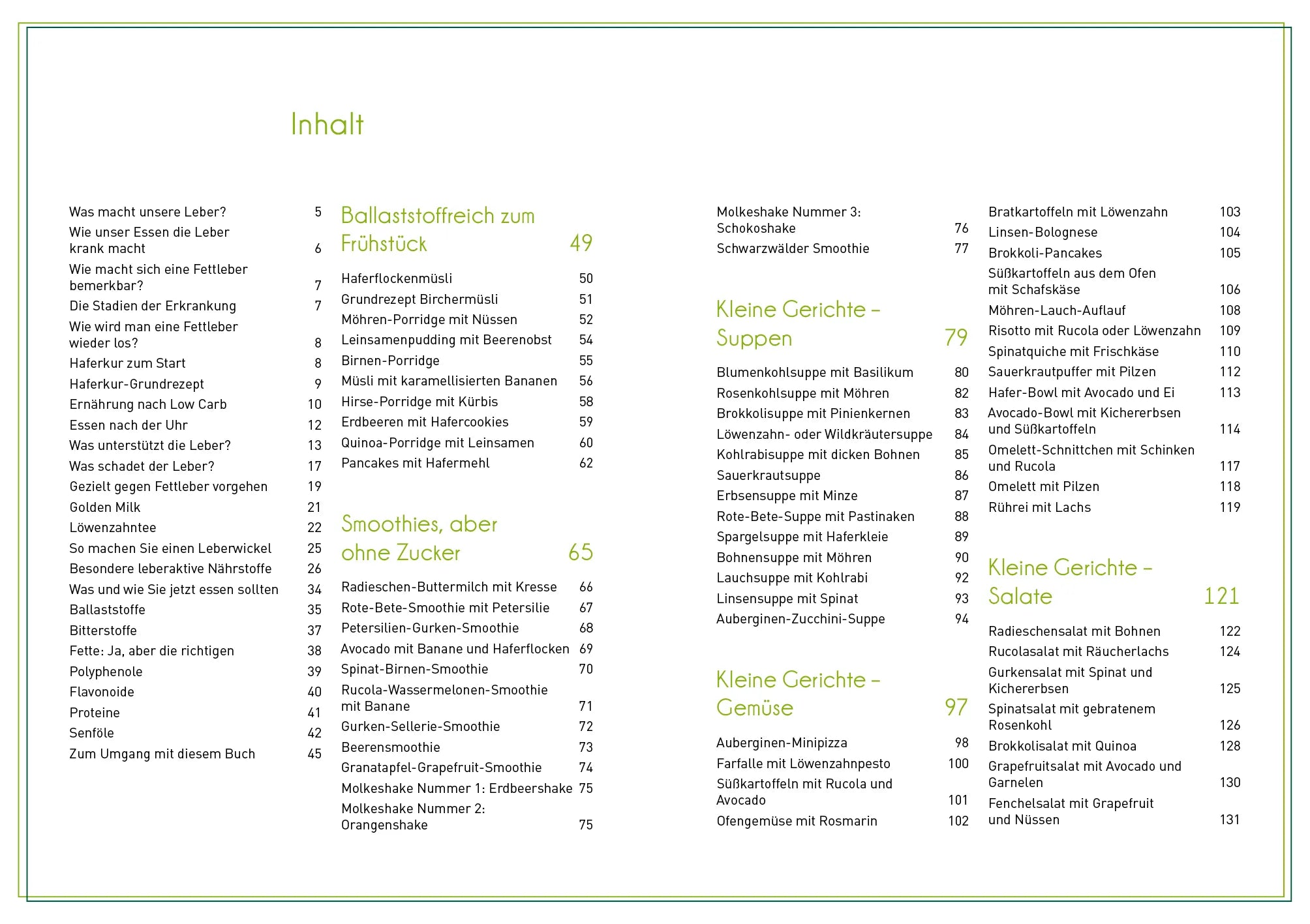 Innenansicht von 'Richtig essen bei Fettleber' - Taschenbuch