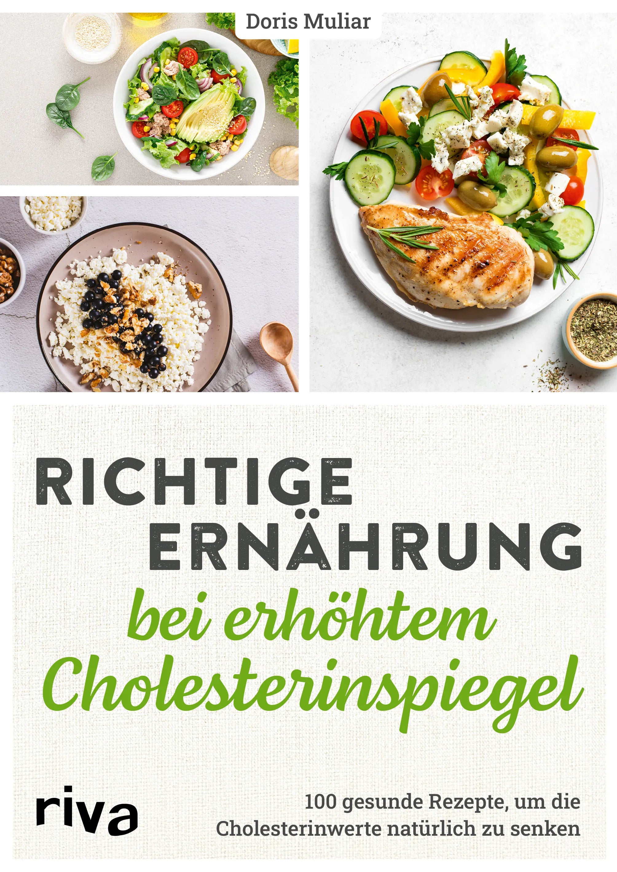 Buchcover von 'Richtige Ernährung bei erhöhtem Cholesterinspiegel' - Taschenbuch von Doris Muliar
