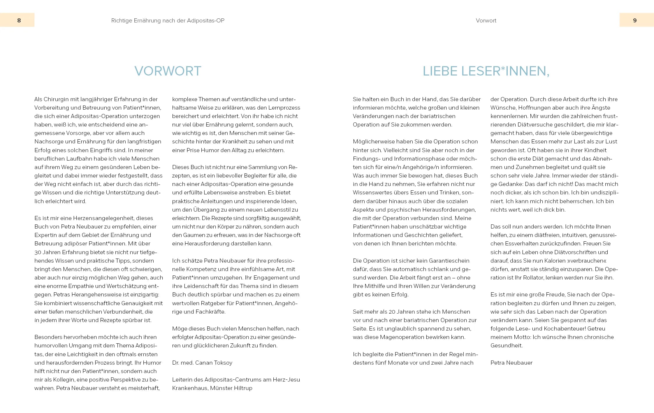 Innenansicht von 'Richtige Ernährung nach der Adipositas-OP' - Taschenbuch
