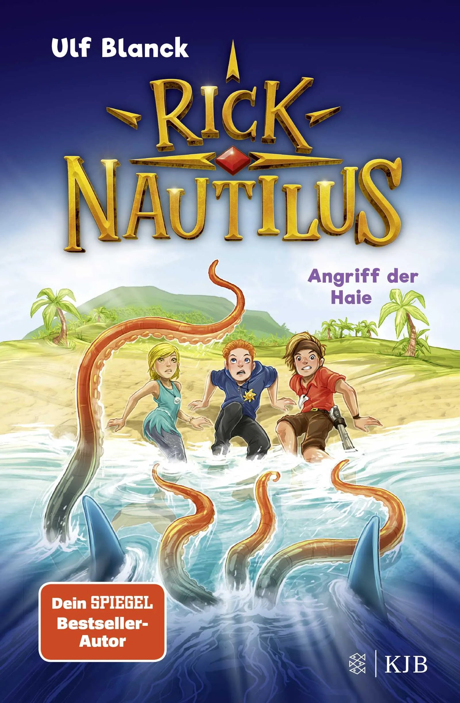 Buchcover von 'Rick Nautilus – Angriff der Haie' - Gebundene Ausgabe von Ulf Blanck