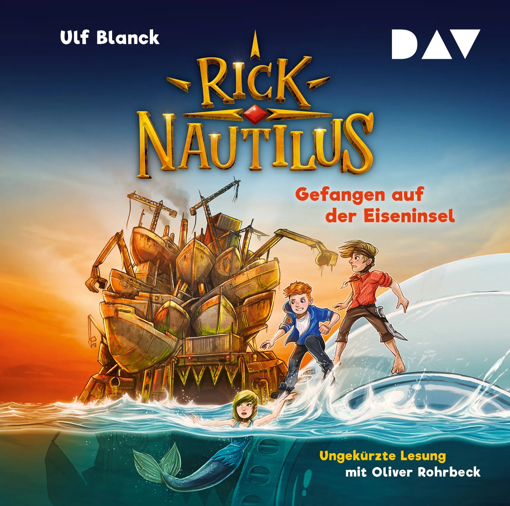 Buchcover von 'Rick Nautilus – Teil 2: Gefangen auf der Eiseninsel' - Hörbuch (CD) von Ulf Blanck