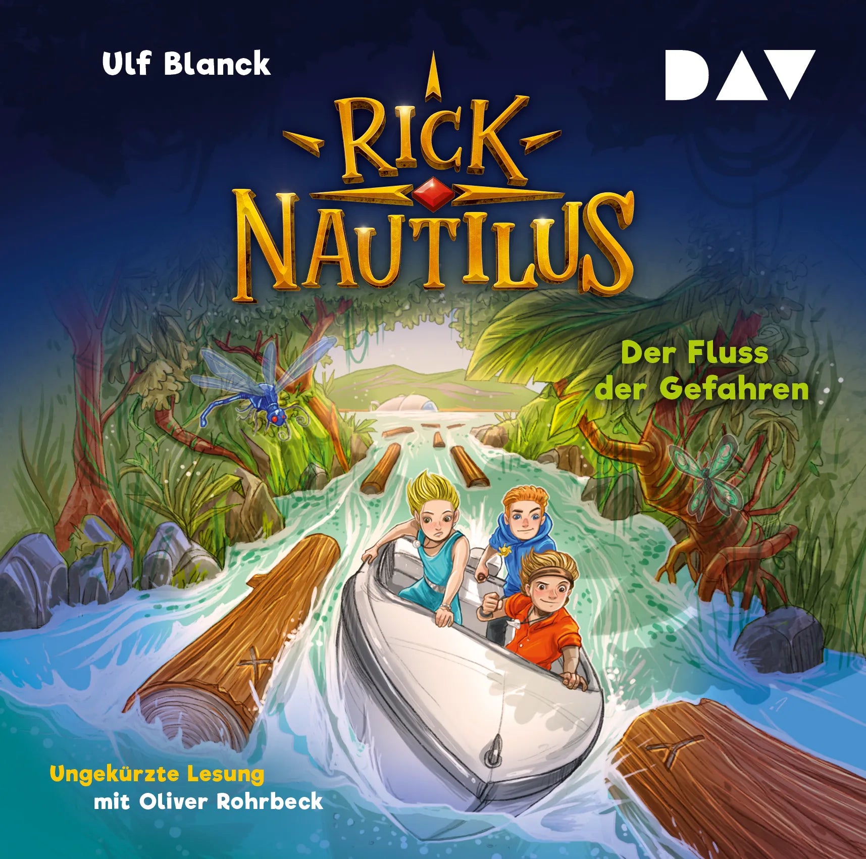 Buchcover von 'Rick Nautilus – Teil 9: Der Fluss der Gefahren' - Hörbuch (CD) von Ulf Blanck