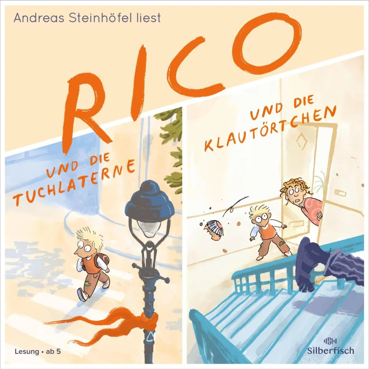 Cover: Rico und die Tuchlaterne und Rico und die Klautörtchen (Hörbuch Download) von Andreas Steinhöfel