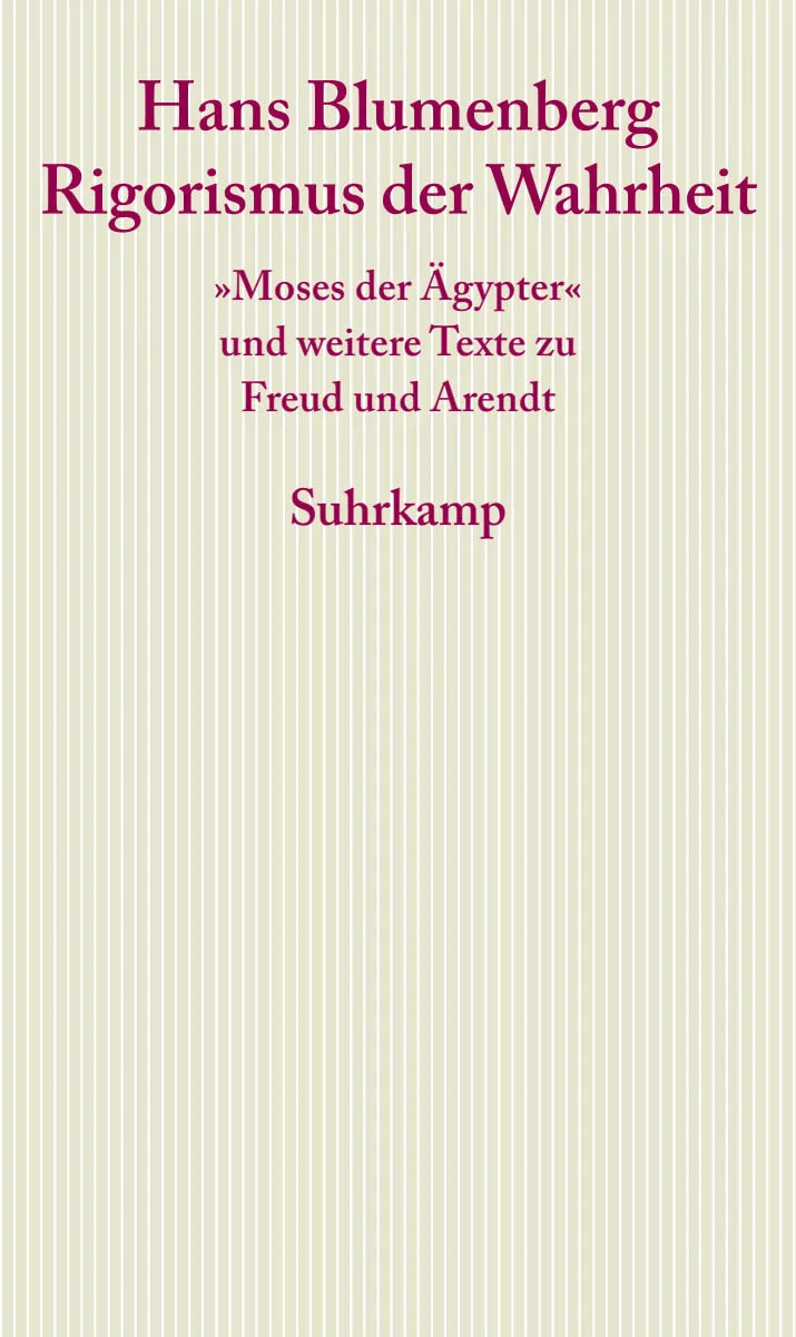 Buchcover von 'Rigorismus der Wahrheit' - Taschenbuch von Hans Blumenberg