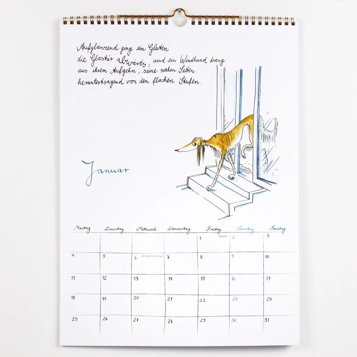 Rilke-Kalender 2027 – Wandkalender – Ansicht