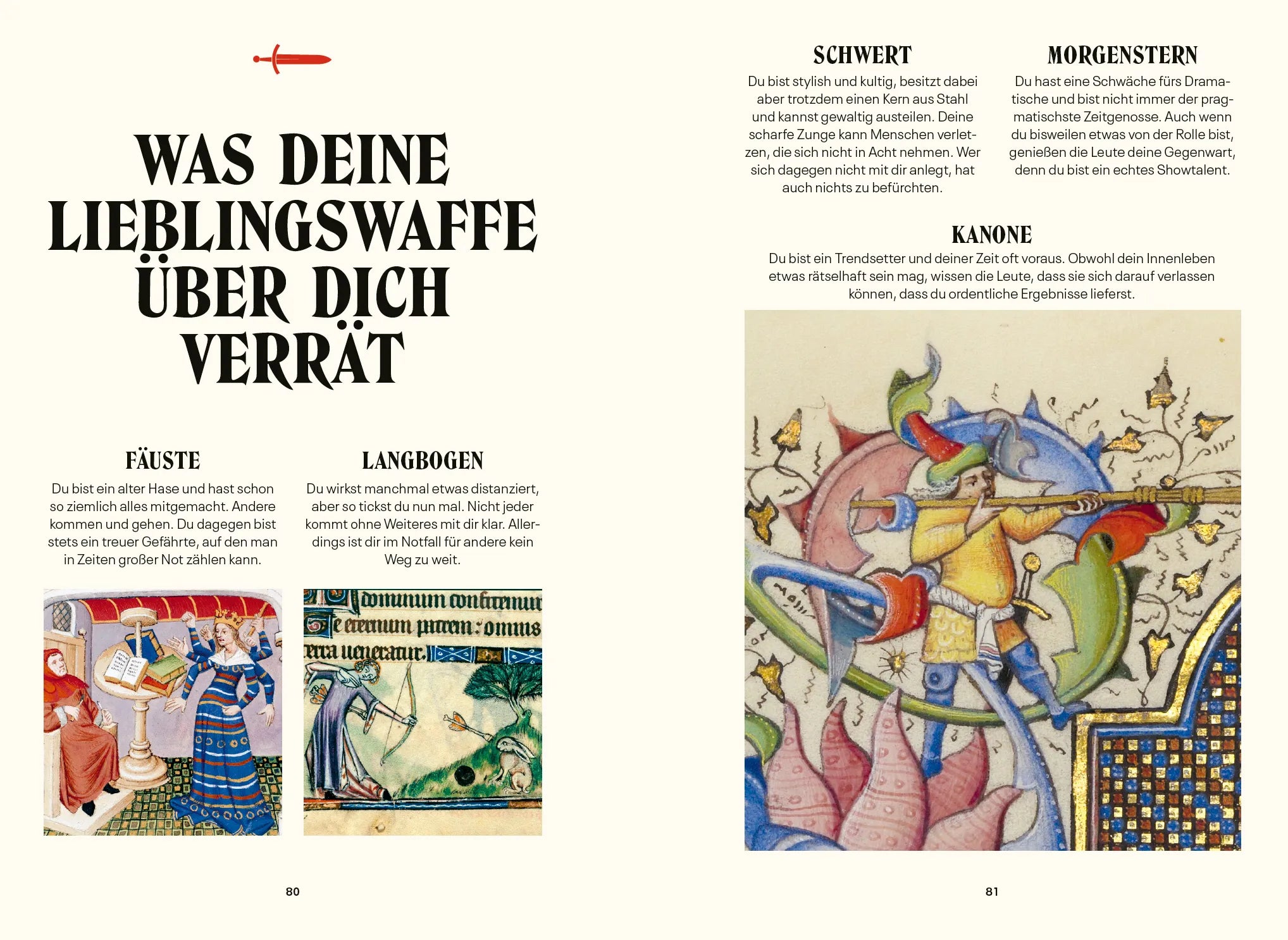 Innenansicht von 'Ritter, Fräulein, Ungeheuer oder einfach durchgeknalltes Mittelalter' - Gebundene Ausgabe
