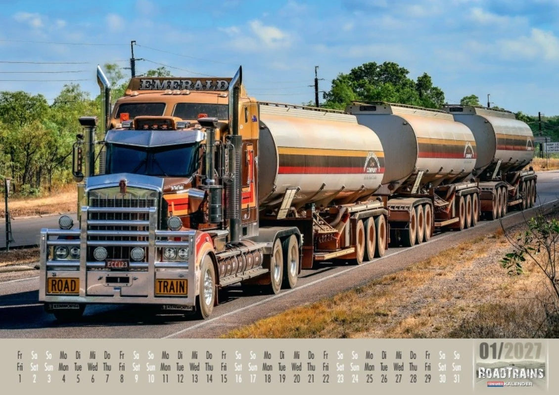 Roadtrains Kalender 2027 – Ansicht