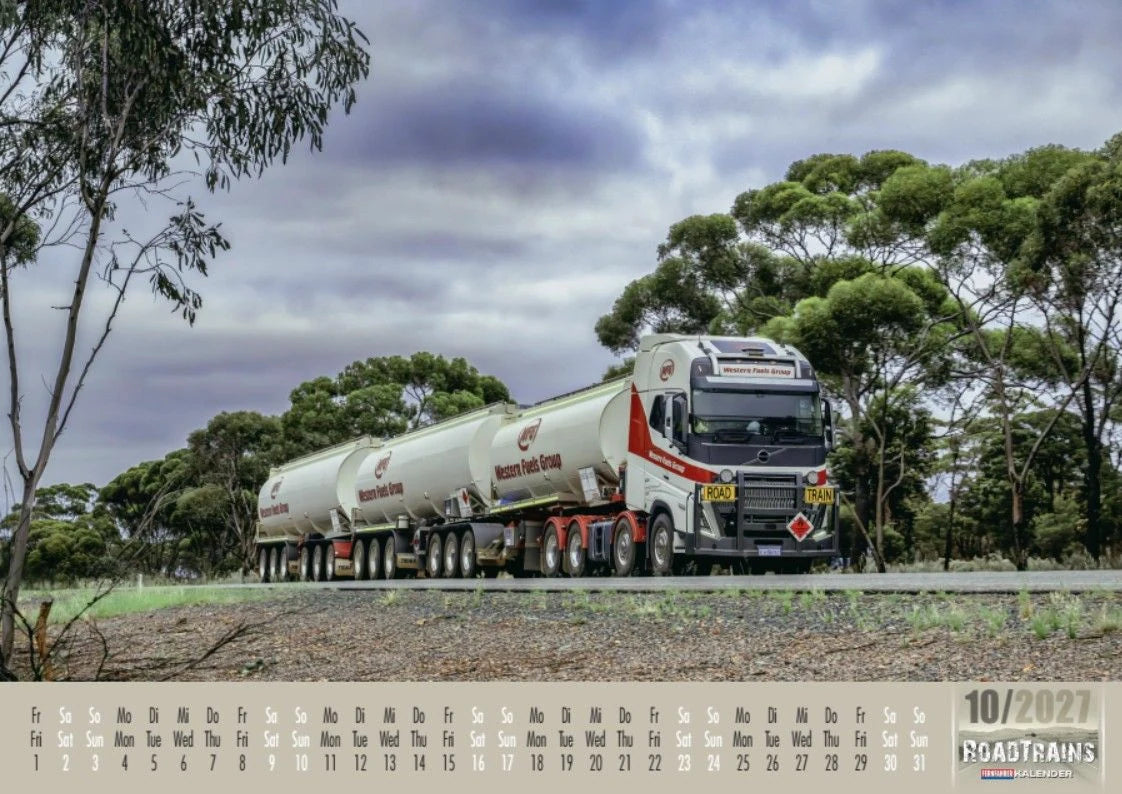 Roadtrains Kalender 2027 – Ansicht