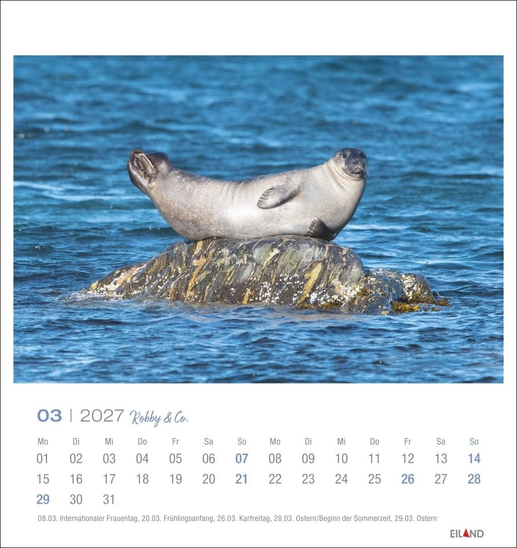Robby & Co. Postkartenkalender 2027 – Ansicht