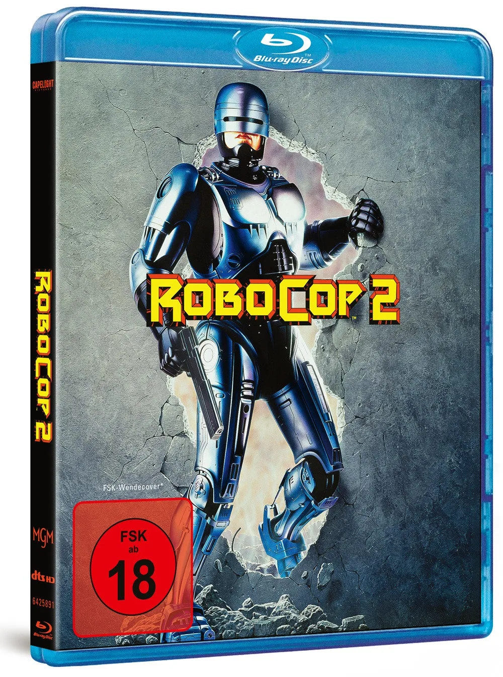 Blu-ray-Cover: RoboCop 2. Regie: Irvin Kershner