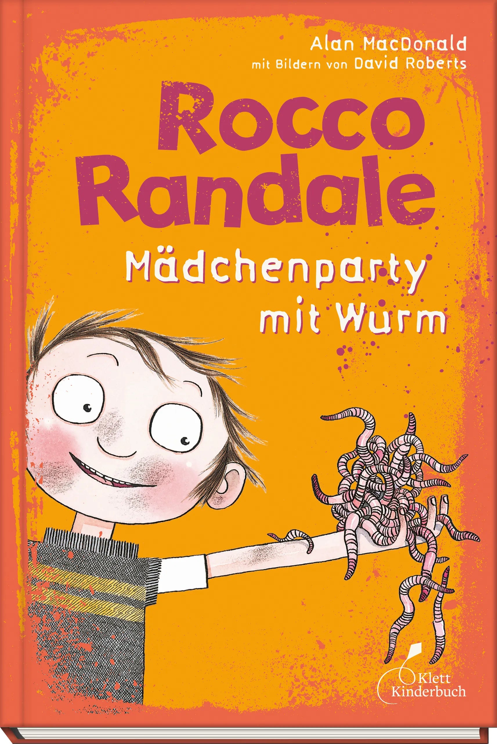 Buchcover von 'Rocco Randale 01 - Mädchenparty mit Wurm' - Gebundene Ausgabe von Alan MacDonald